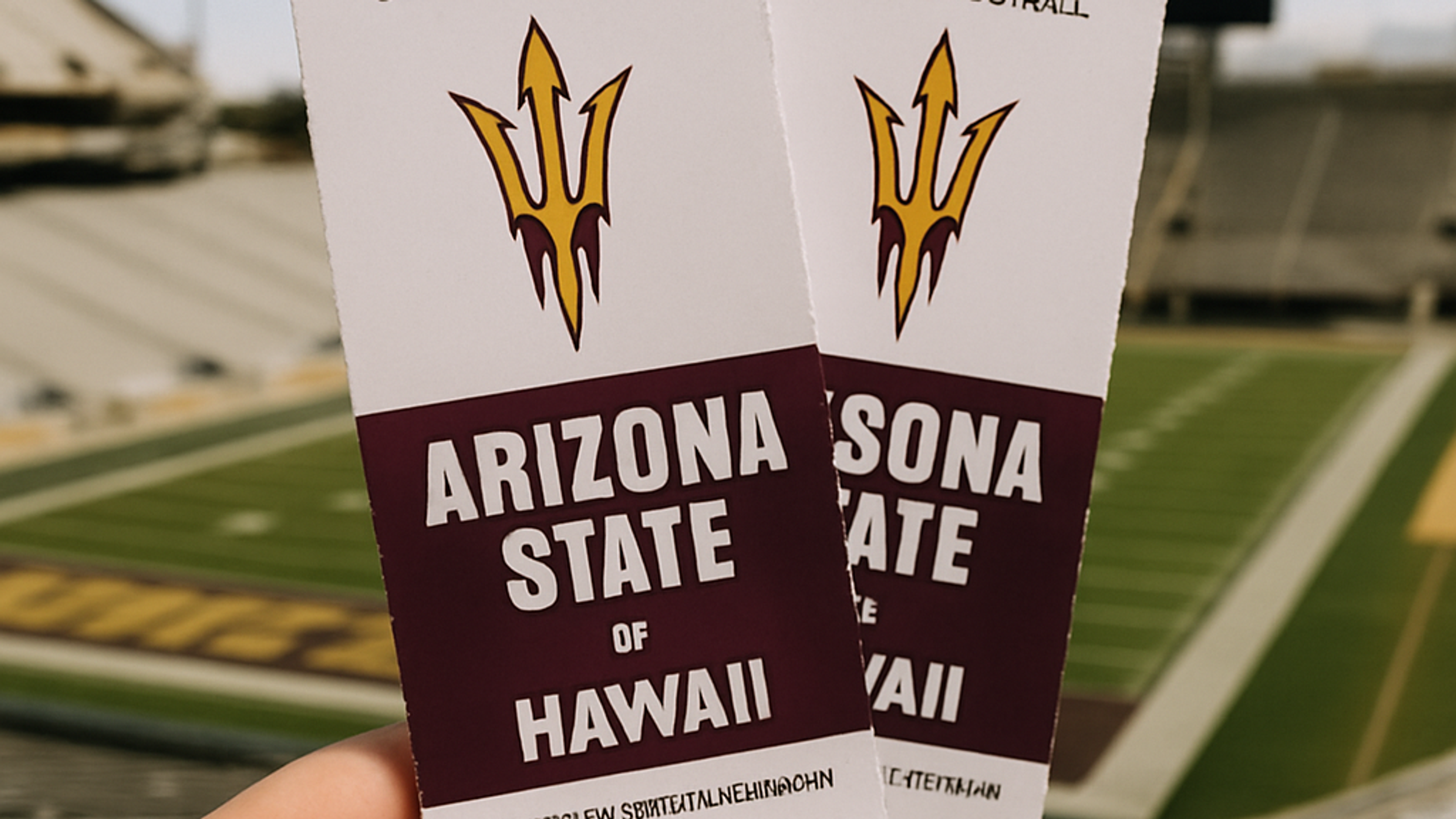 AI-generated editorial image related to football tickets