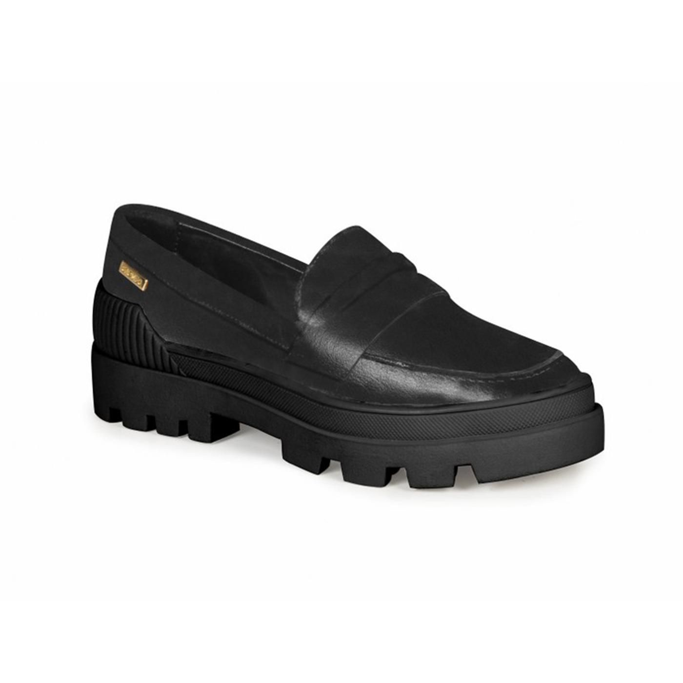 4117633 MOCASIN PLATAFORMA black (sola preta)