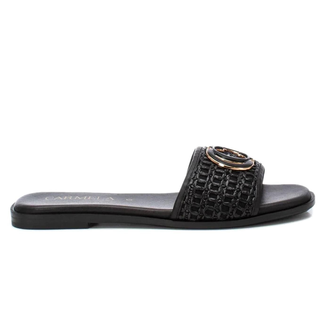 SANDALIA DE PIEL 162193 negro
