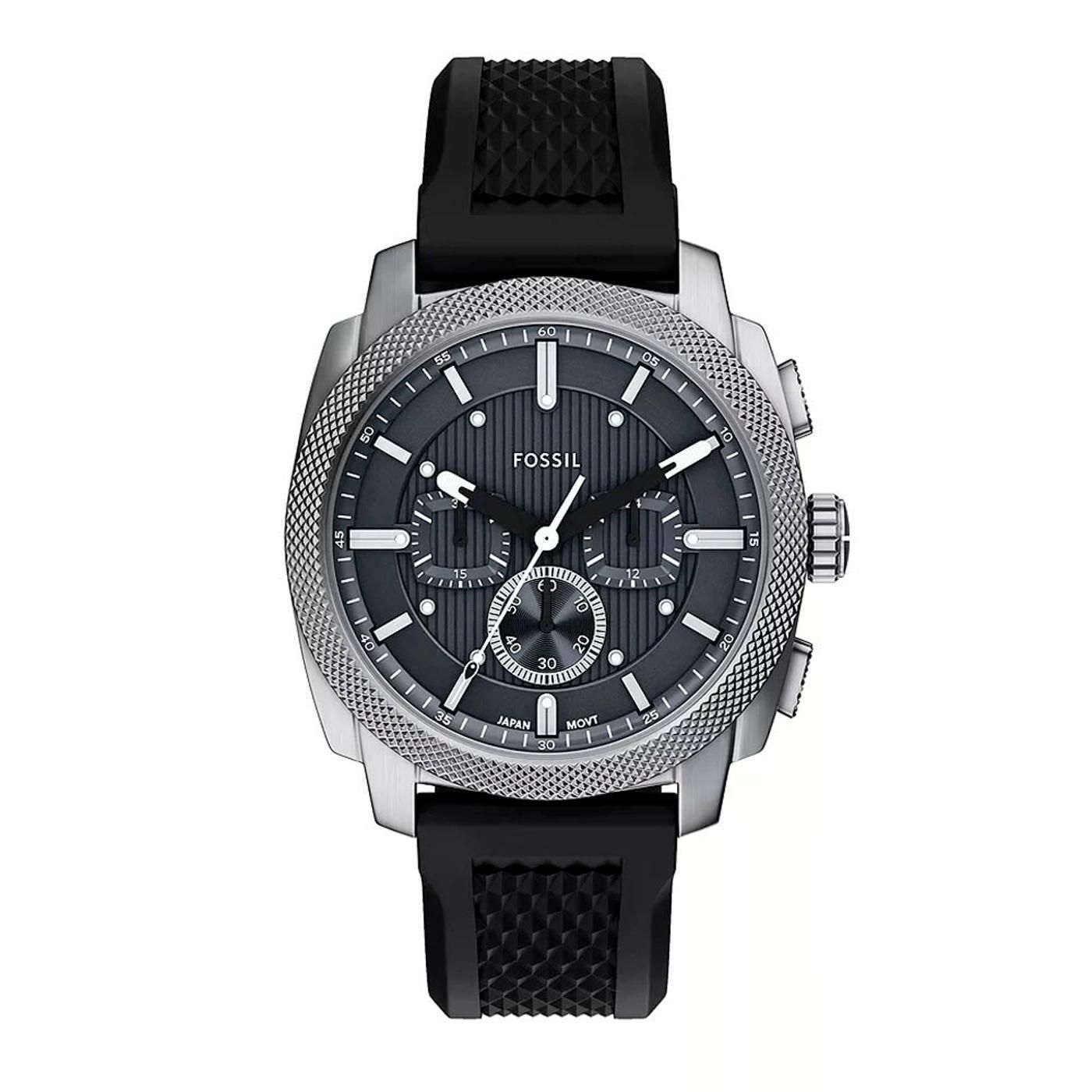 Juego de reloj y pulsera con cronógrafo de máquina black