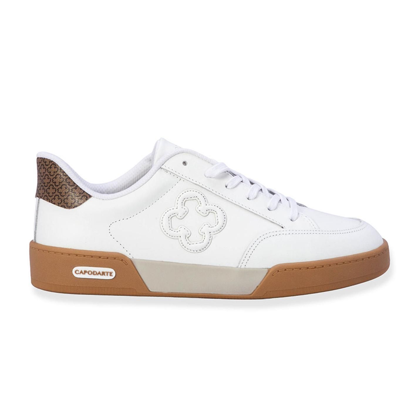 Zapatilla 4017642 bianco/monog.bege