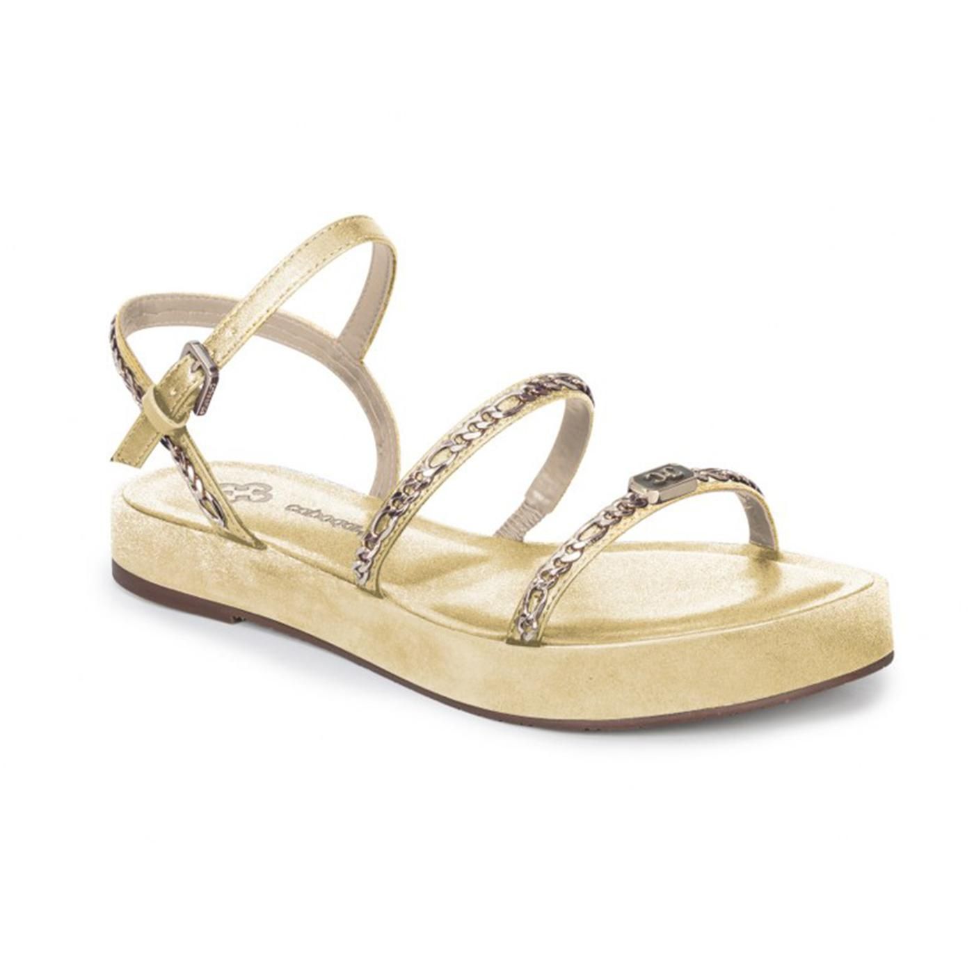 4016663 SANDALIA BAJA crema