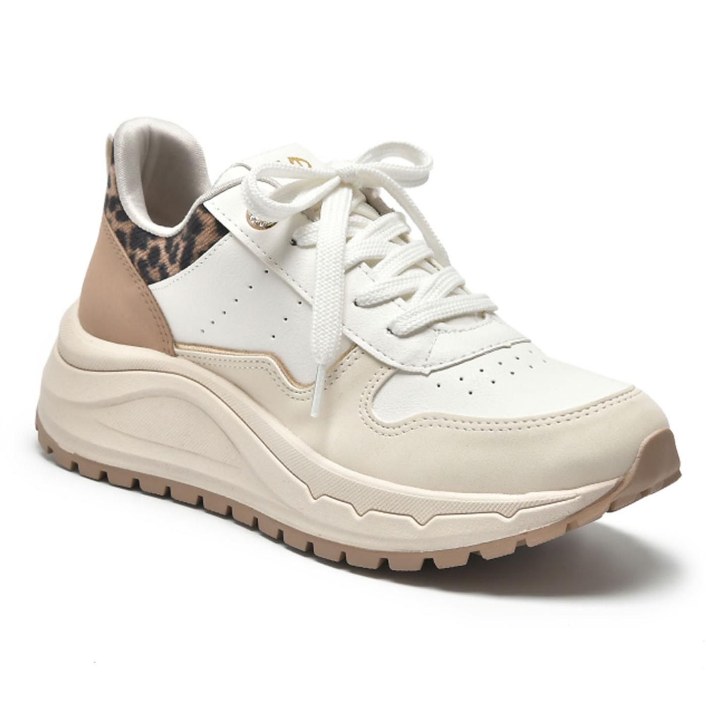 tenis casual 136-011-08 marfim i23/milk/creme