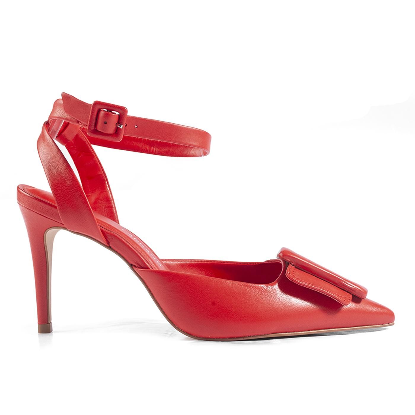 Zapato de Tacon 195155 mestiço vermelho carrano