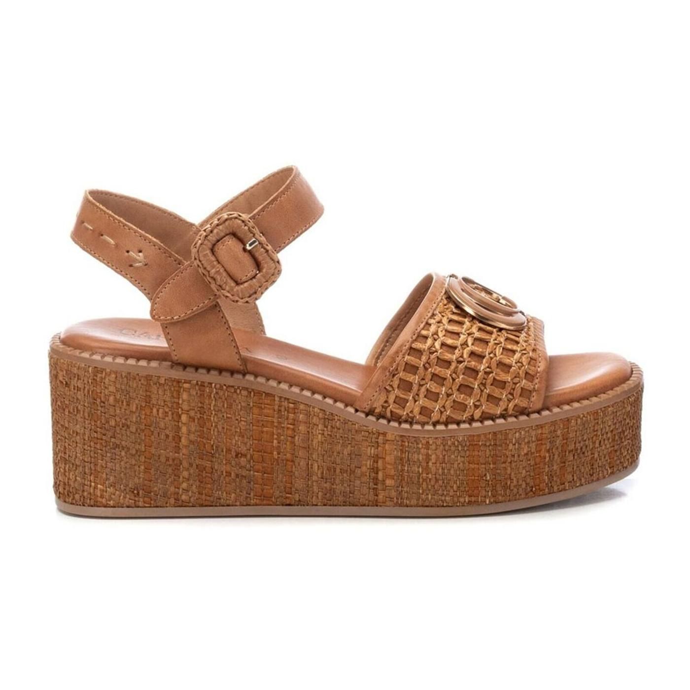 SANDALIA DE PIEL 162360 camel