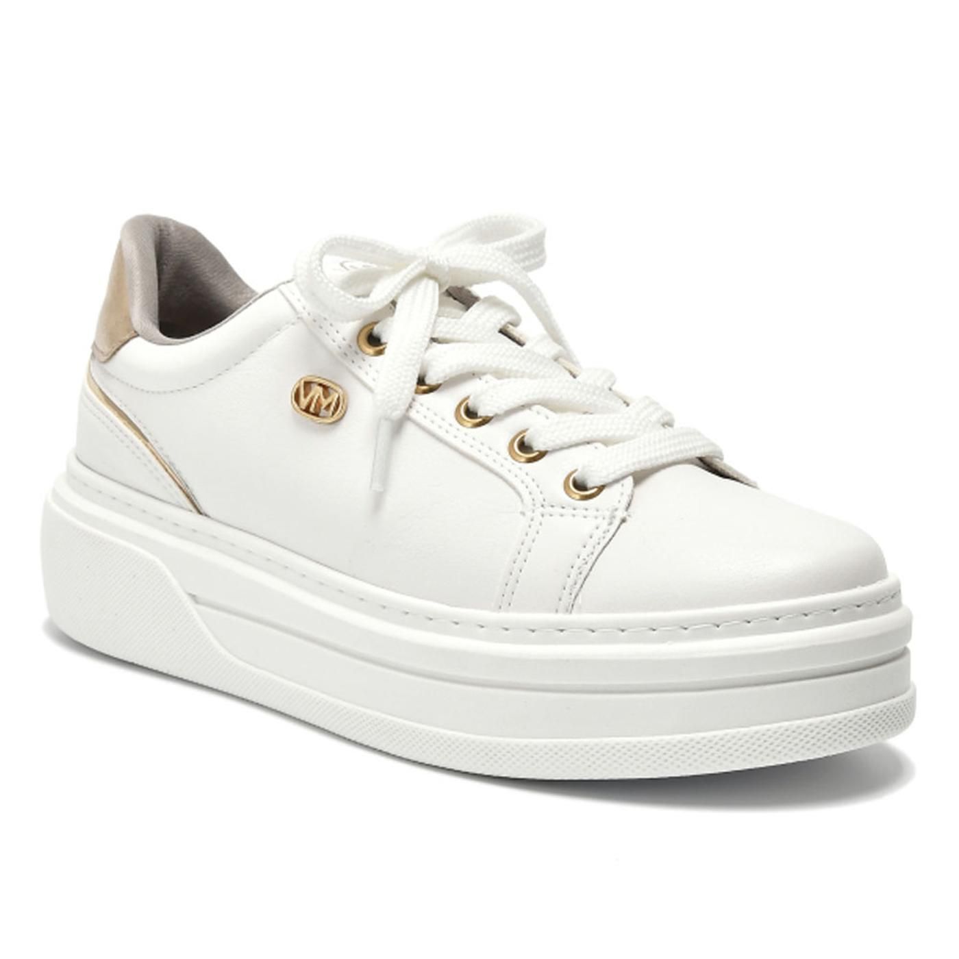 Zapatilla 052-008-01 branco/dourado/dourado