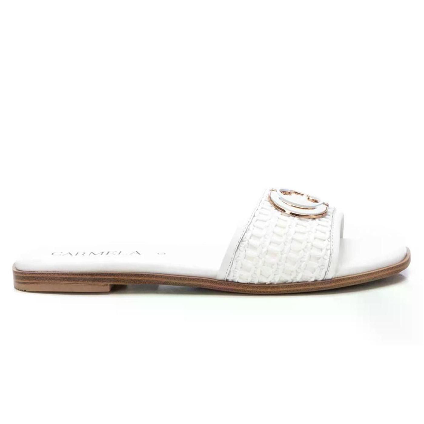 SANDALIA DE PIEL 162193 blanco