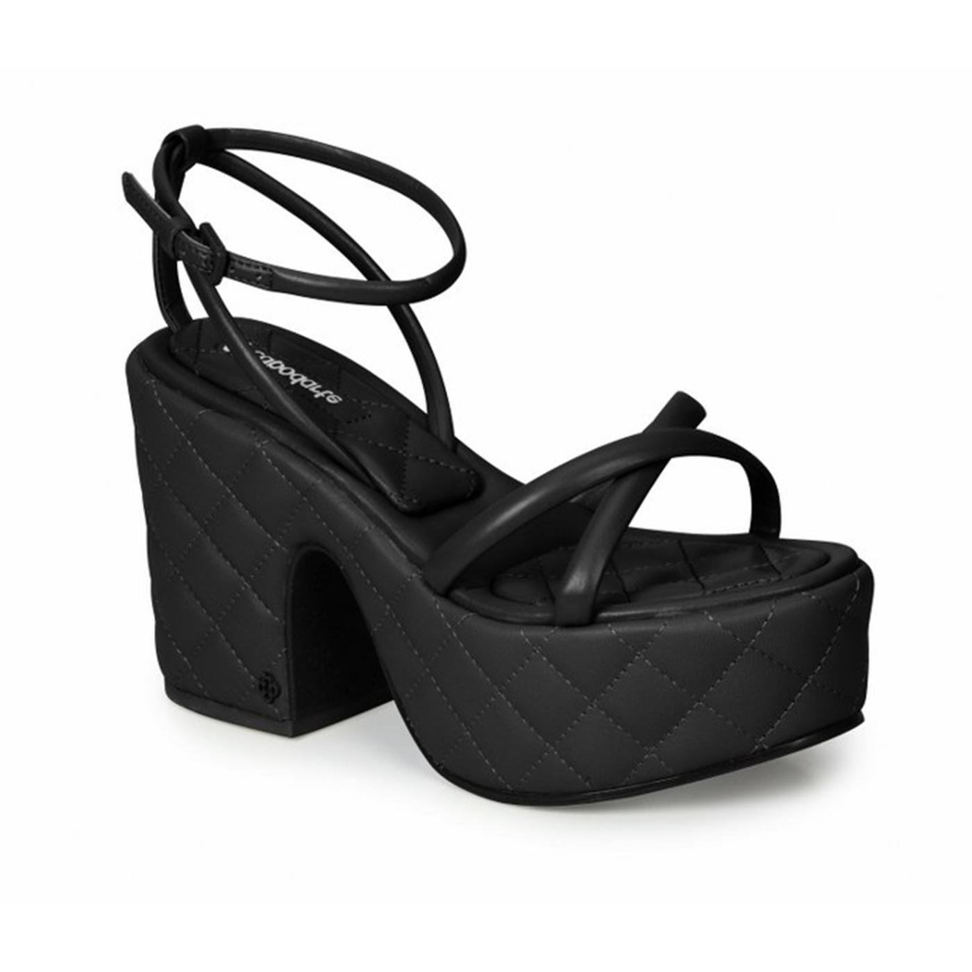 4017044-5 SANDALIA PLATAFORMA preto