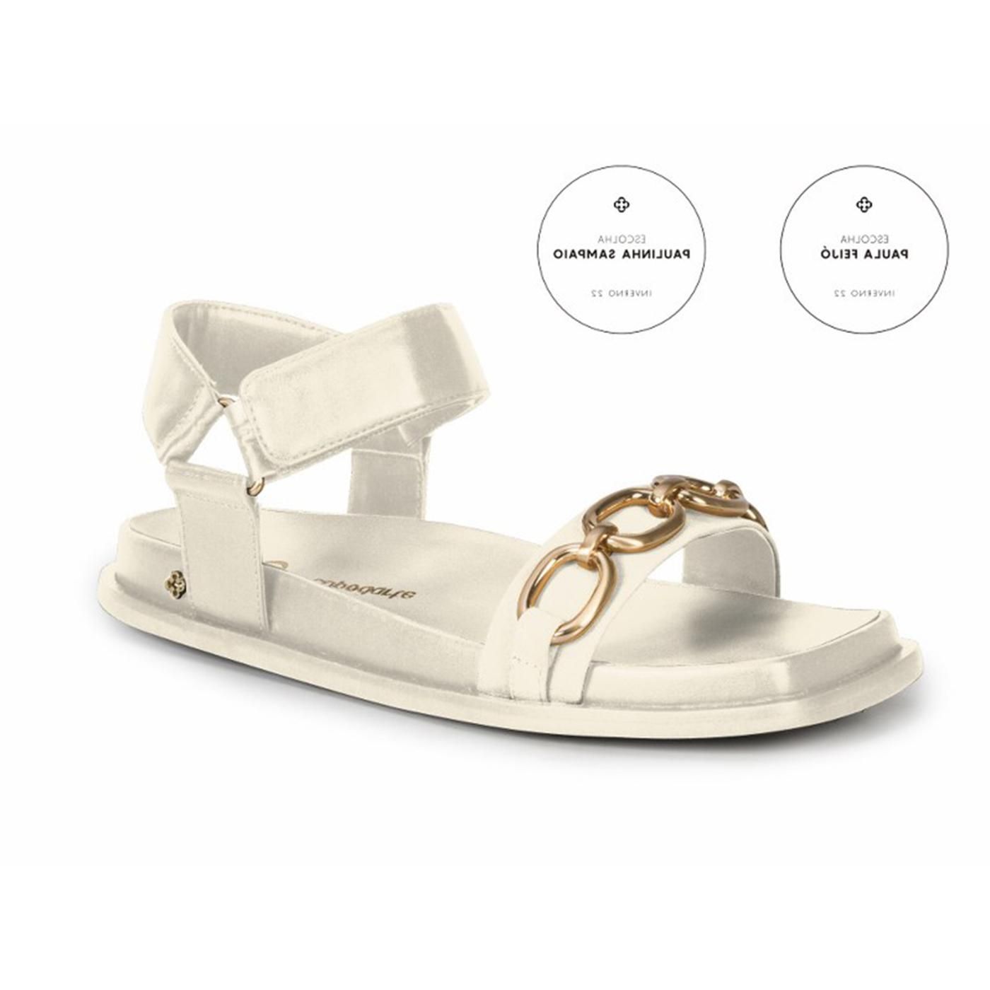 4016621 SANDALIA BAJA crema
