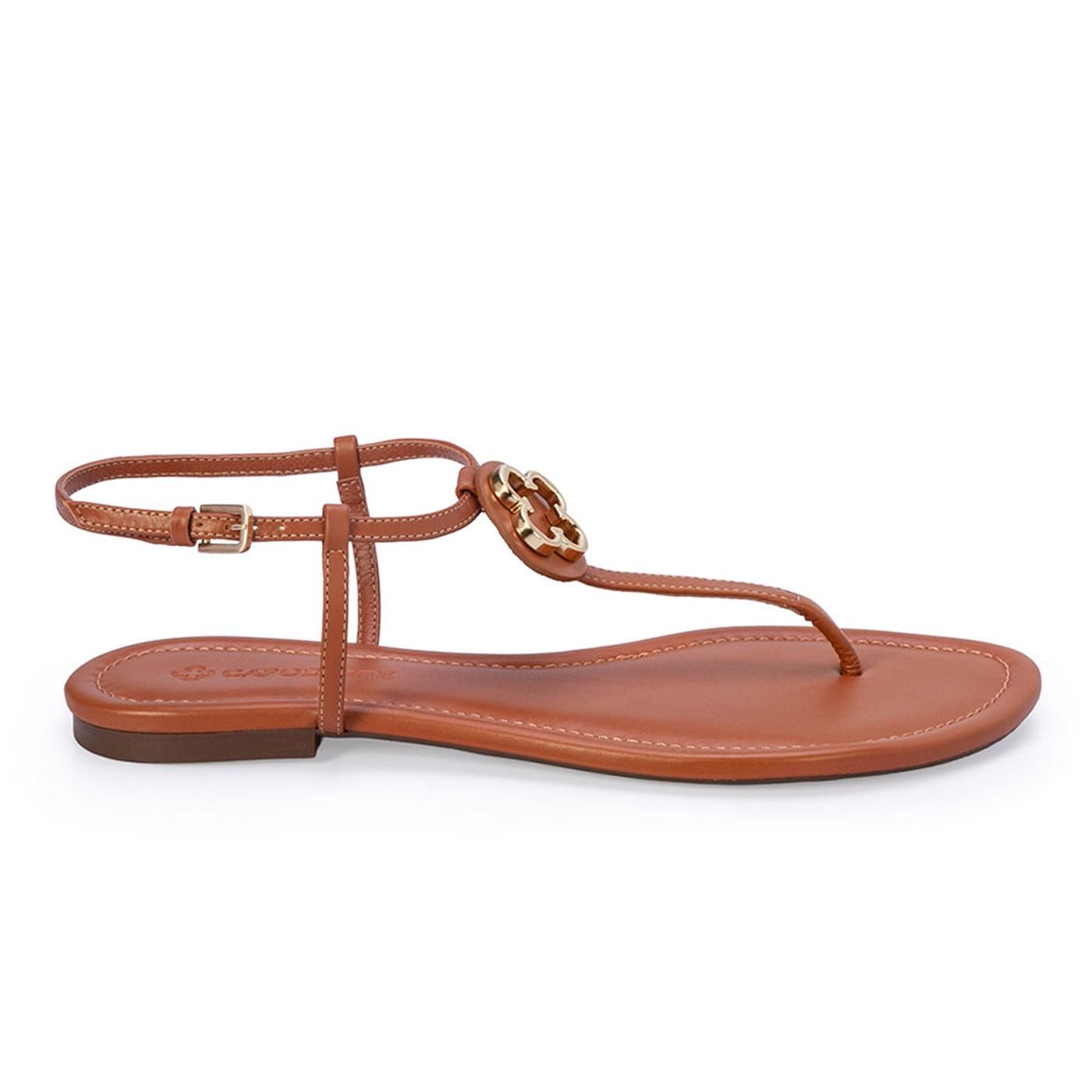 SANDALIA mestico satinato camel