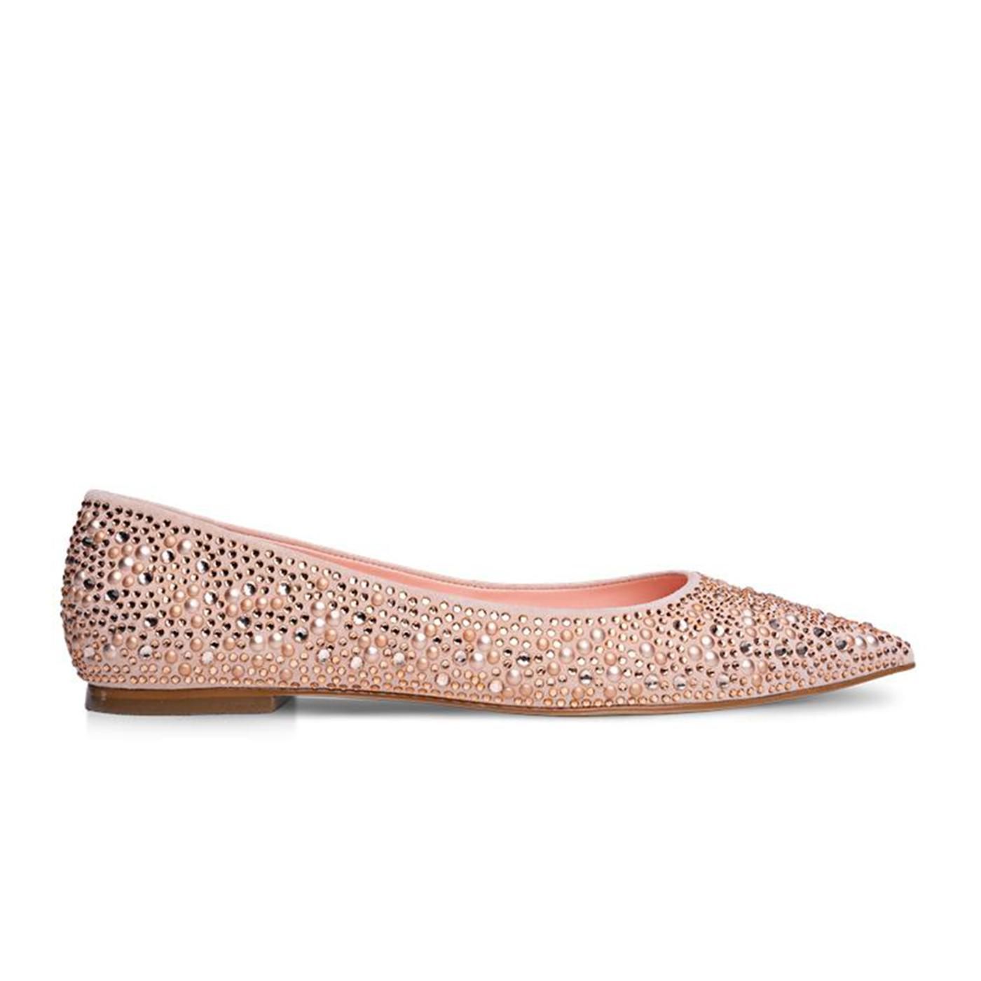 Sapatilha Crystal 686008 pig suede peach bloom
