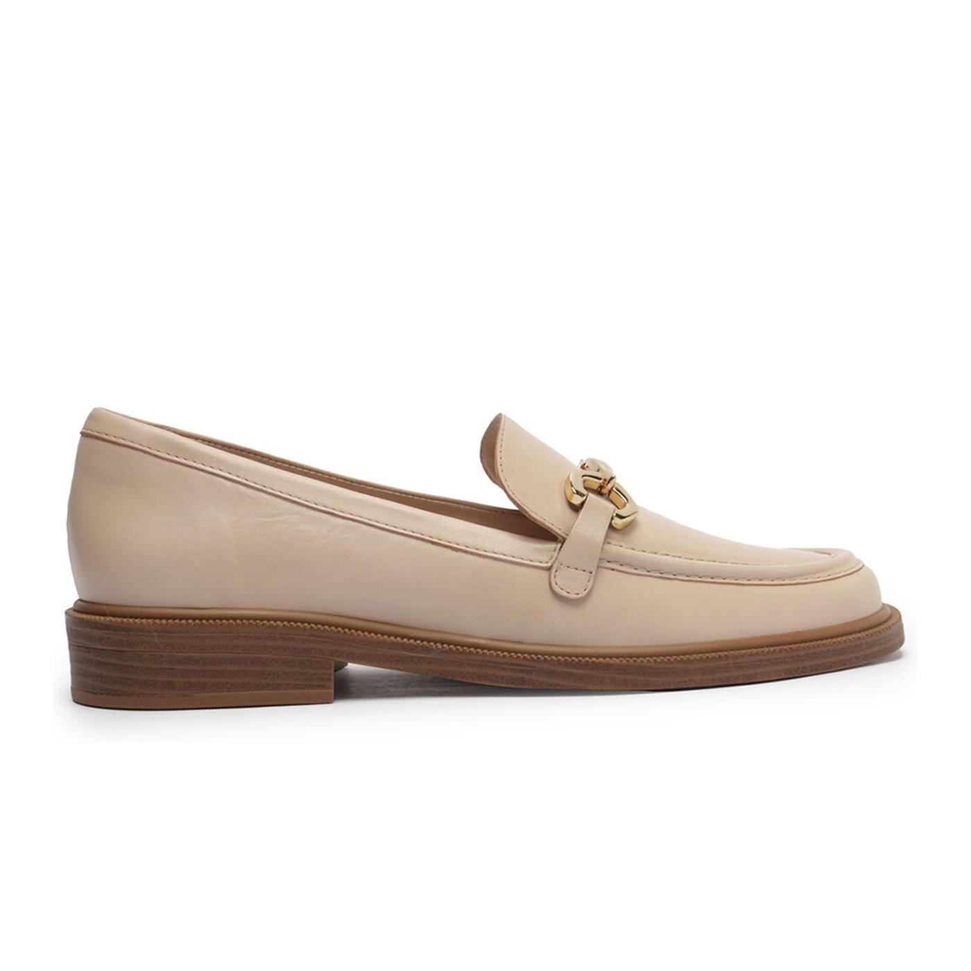Mocasin de cuero A1330200070004U x2cy6 - milky white