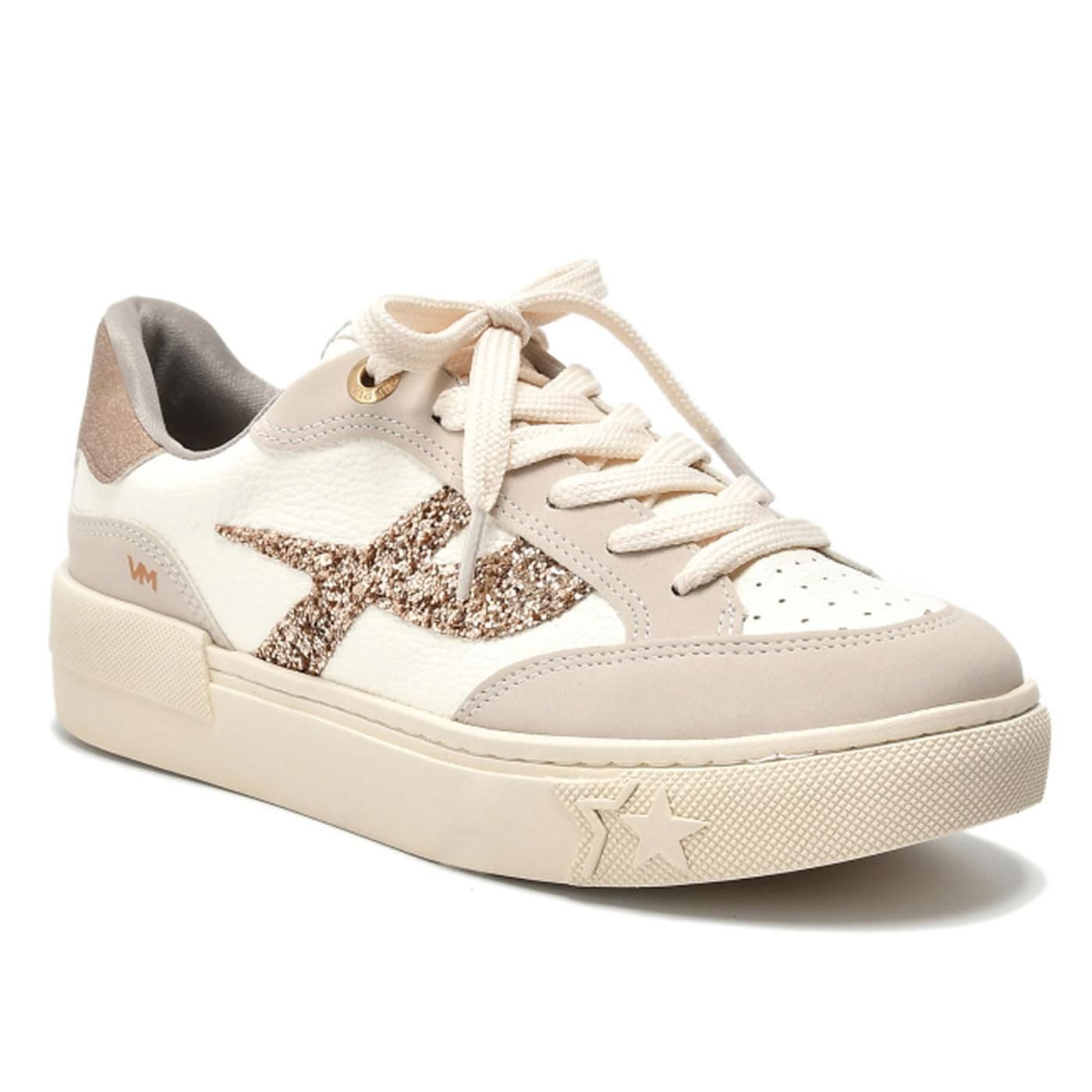Zapatilla 122-006-06 bege/milk/rouge/rouge