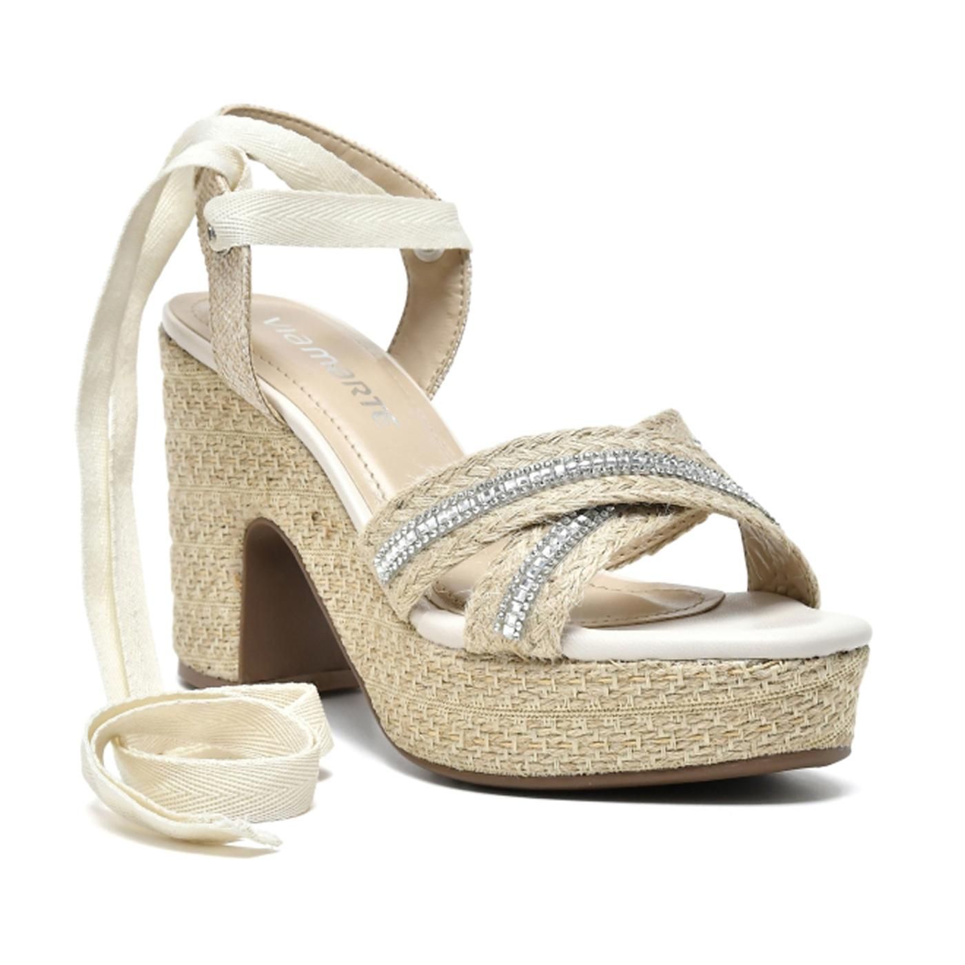 SANDALIA PLATAFORMA 23-11601-01 beige/beige