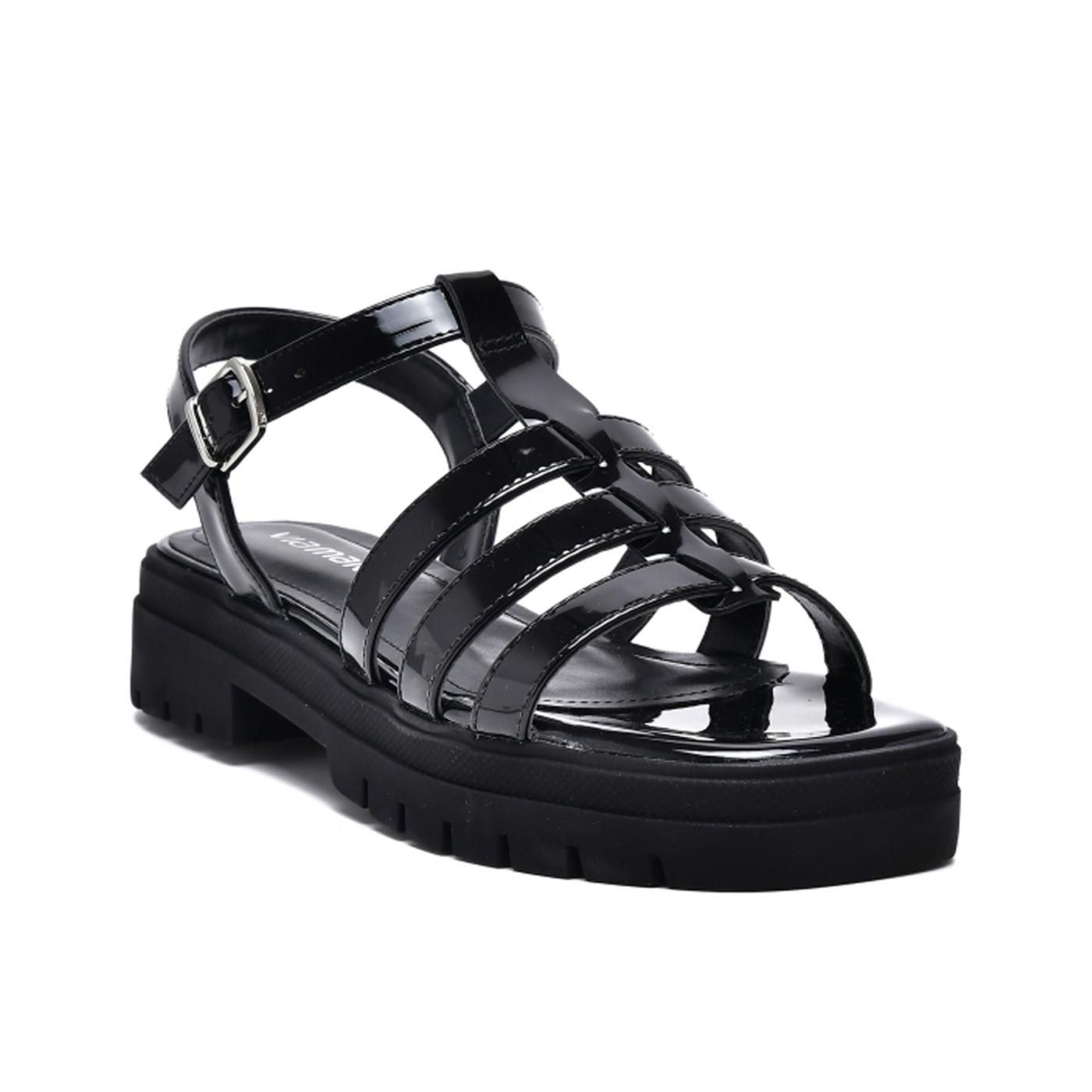 SANDALIA PLATAFORMA MEDIA 23-17507-01 black/black