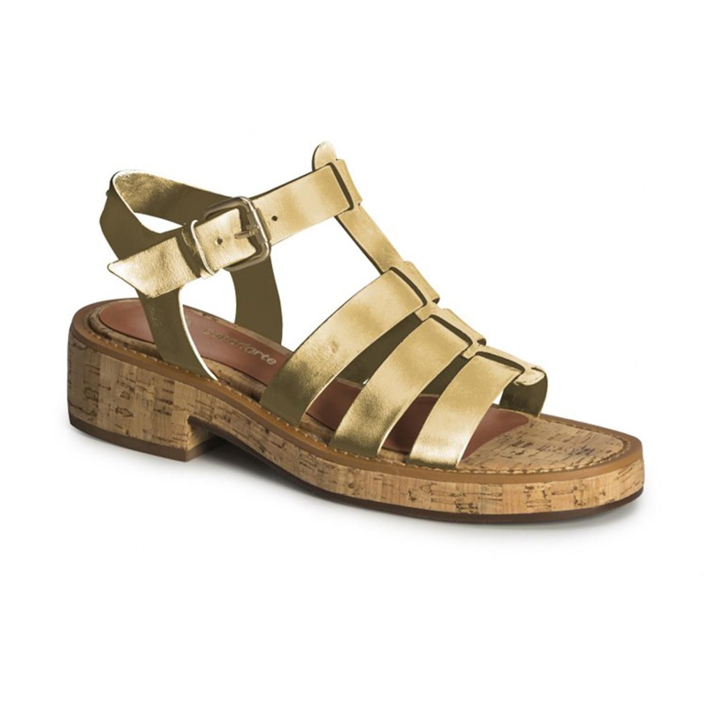 4017205-6 SANDALIA BAJA ouro