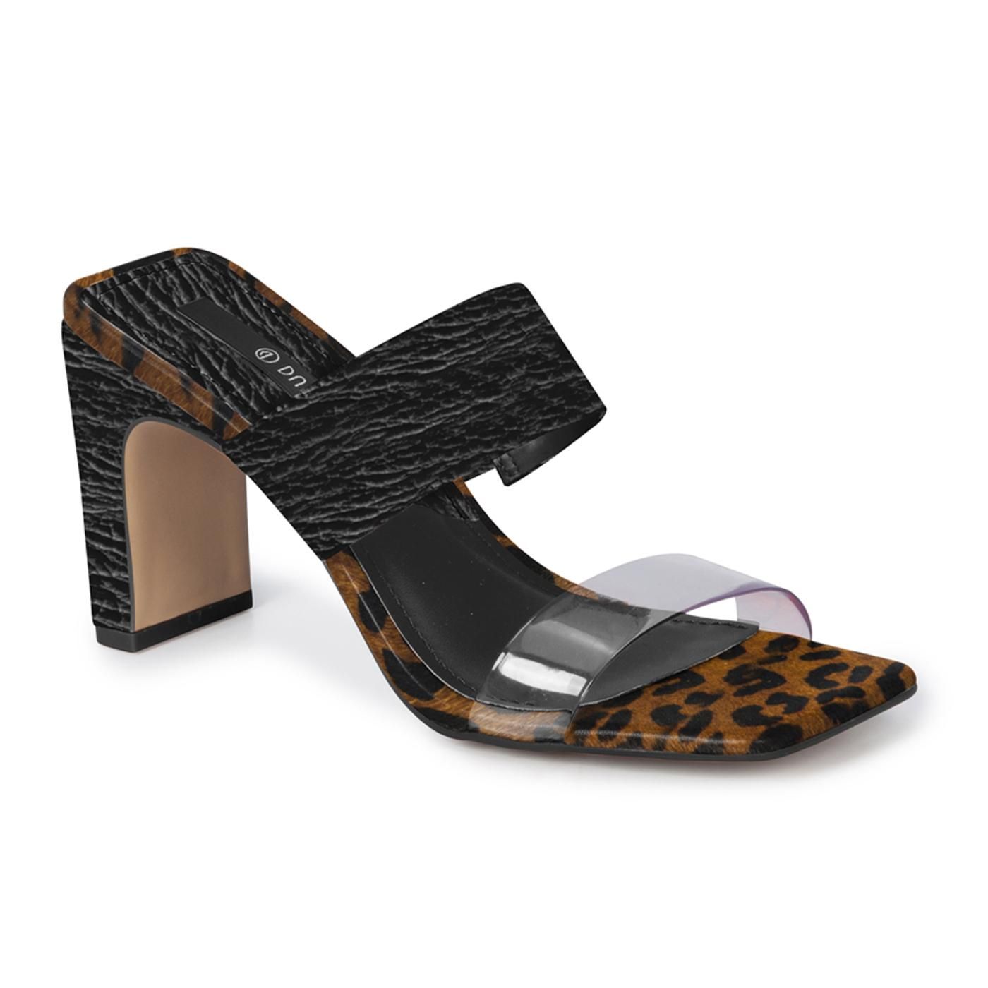 4117346-7 SANDALIA preto/cristal/onca