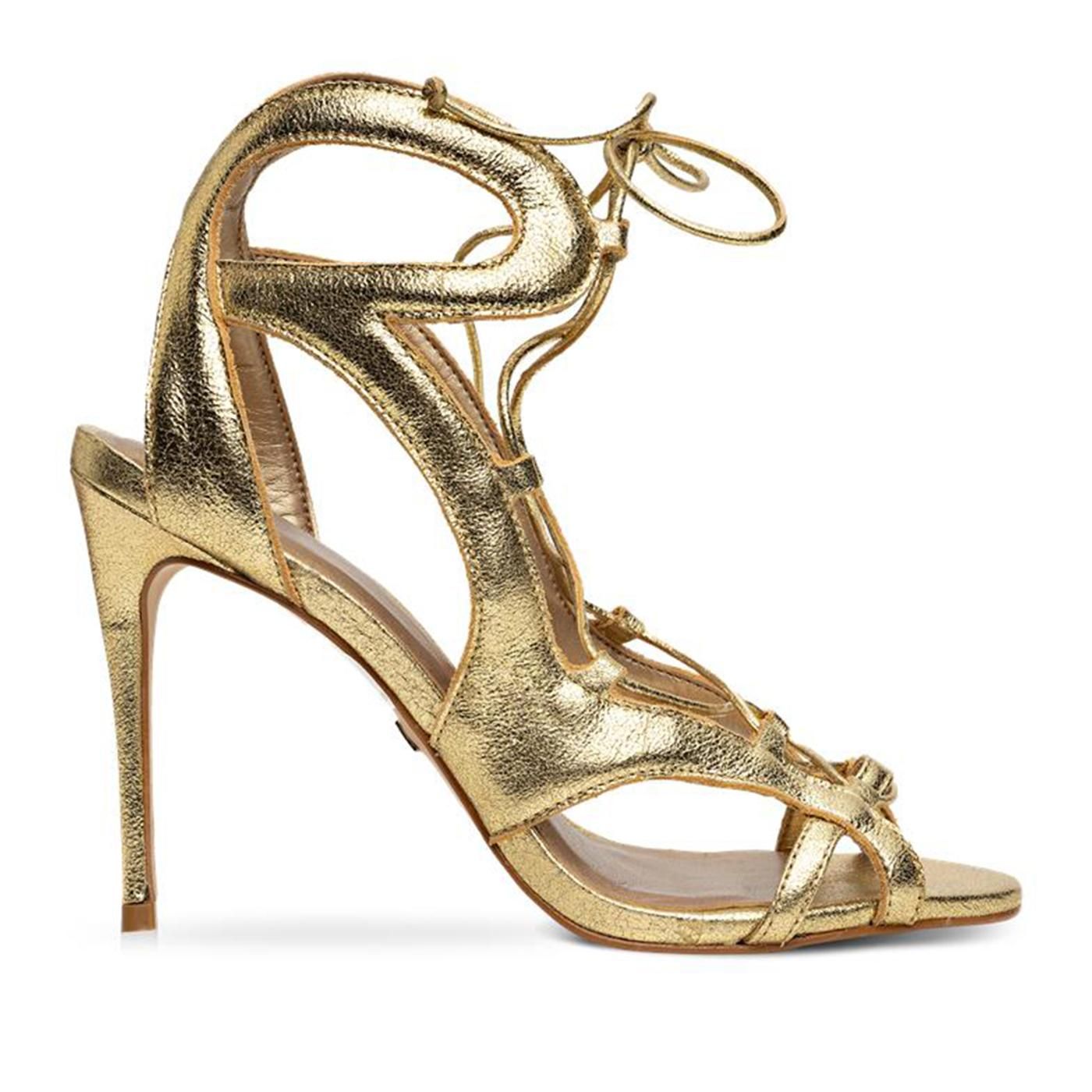 Sandalia Glam 189075 crack gold