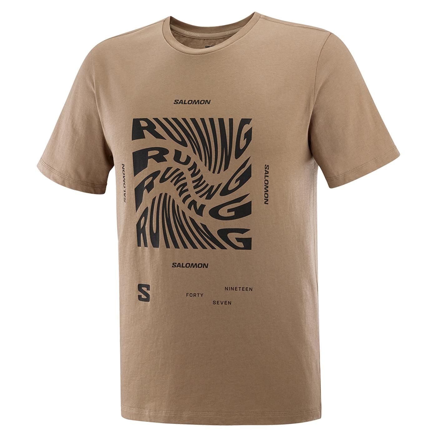 RUNNING GRAPHIC SS TEE shitake