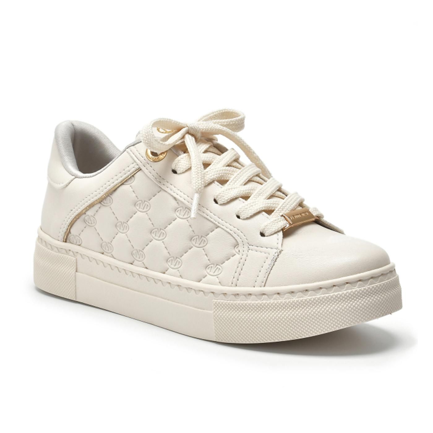 Tenis marfim i23/dourado