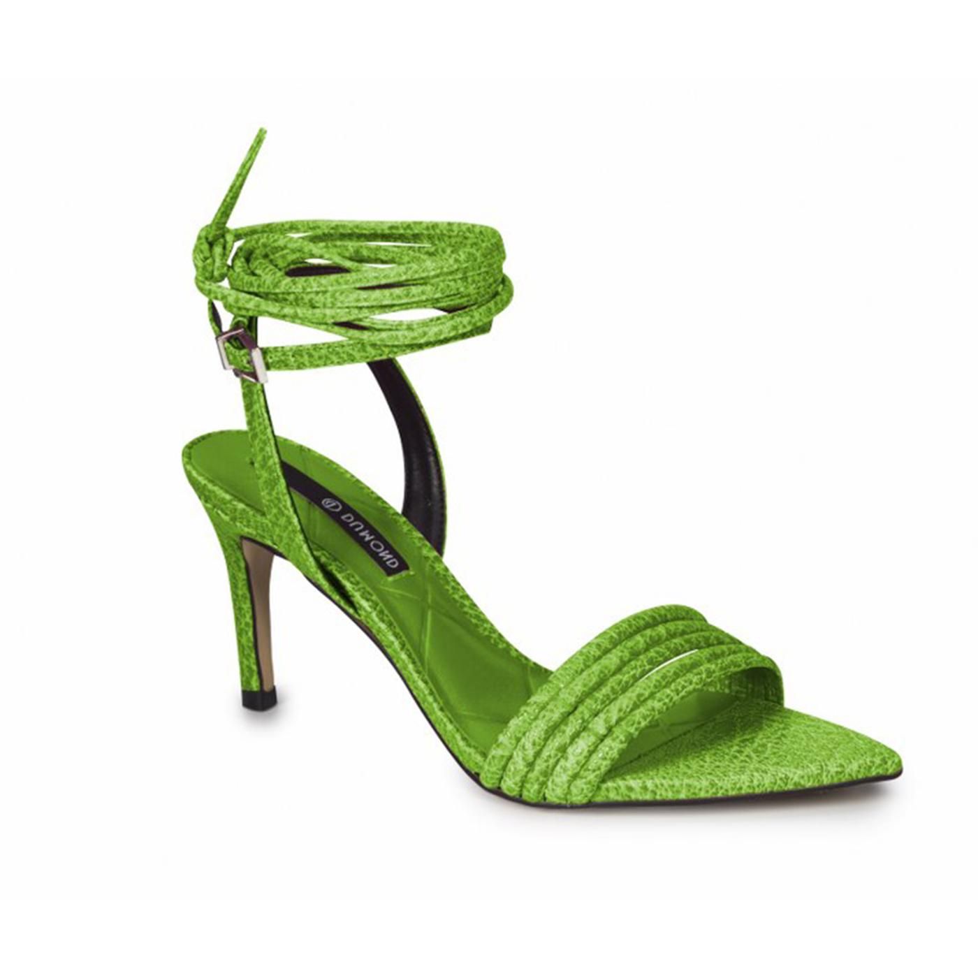 4117960-3 SANDALIA TACON verde eletric