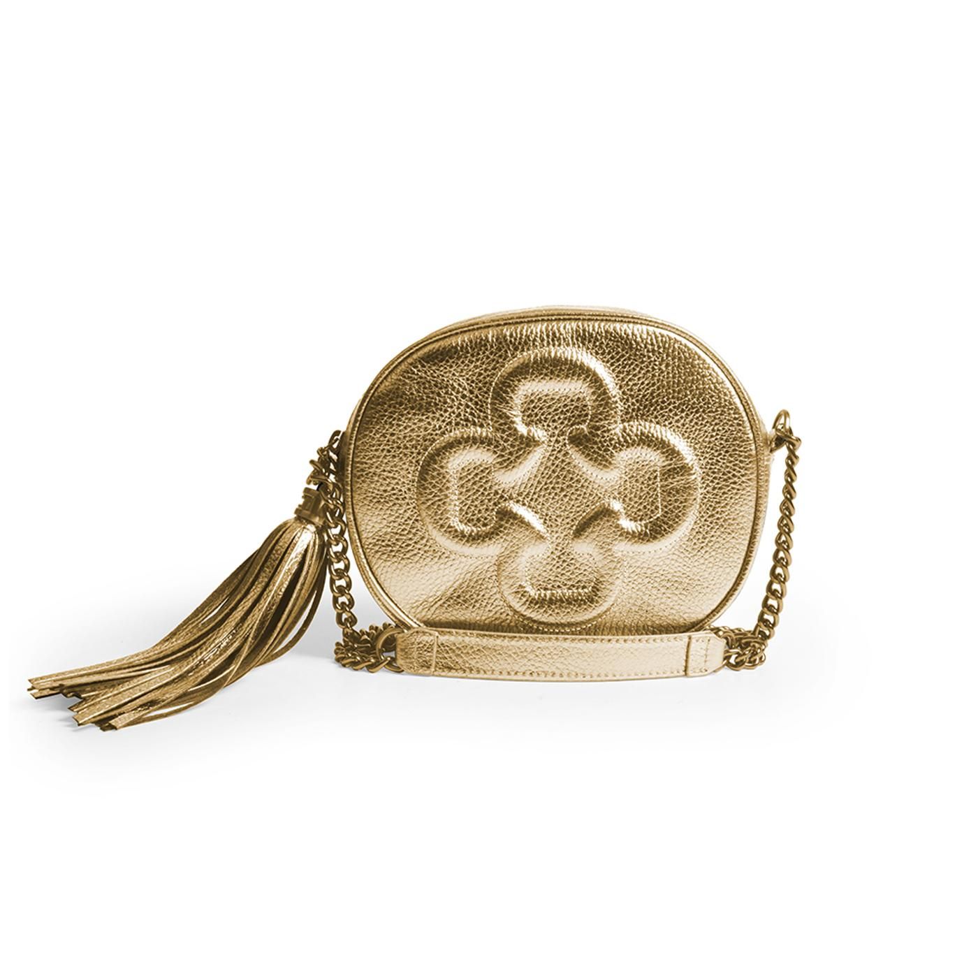 BOLSO 4605455 relax metalo bag ouro