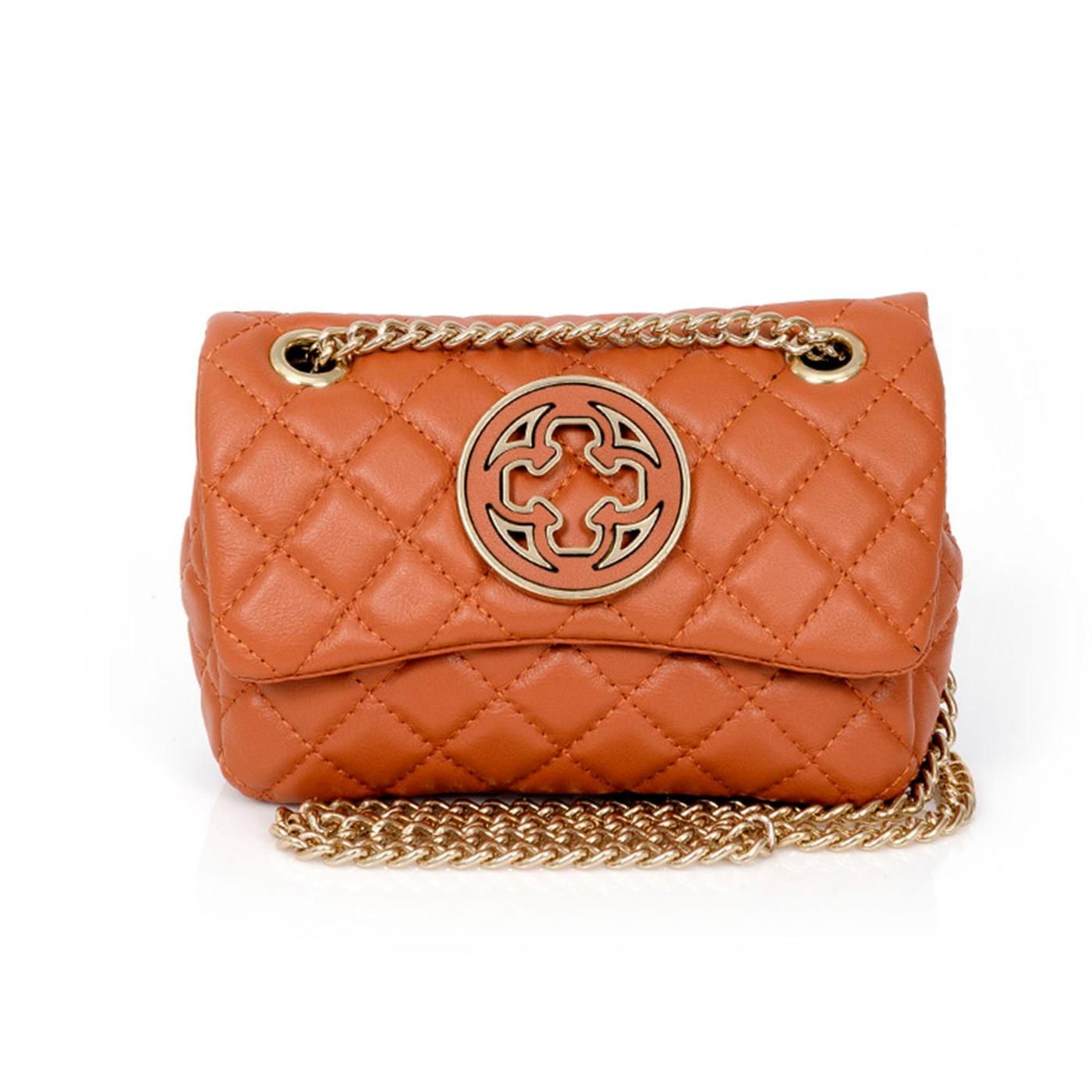 BOLSO 4601866 napa veluto bagcamel / banho ouro claro escovado