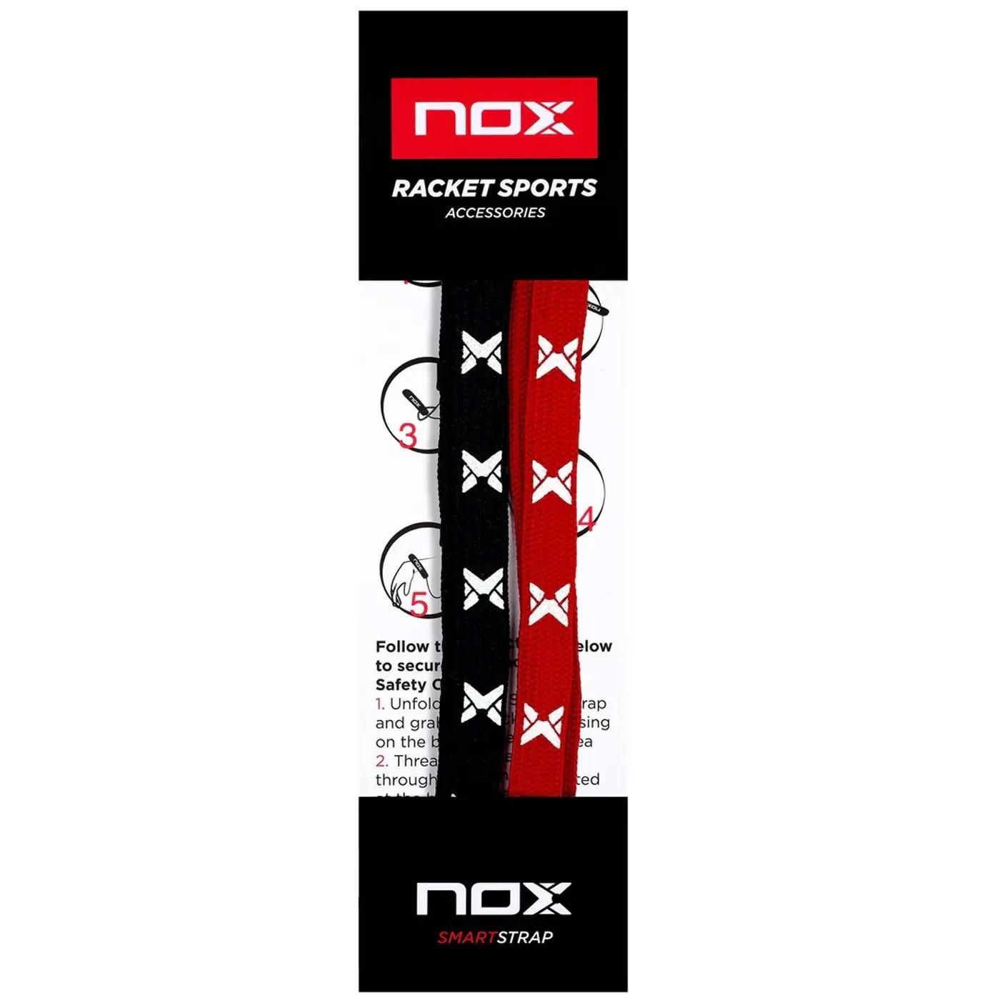 CORDONES NOX SMARTSTRAP PRO 2 COLORES ROJO NEGRO 
