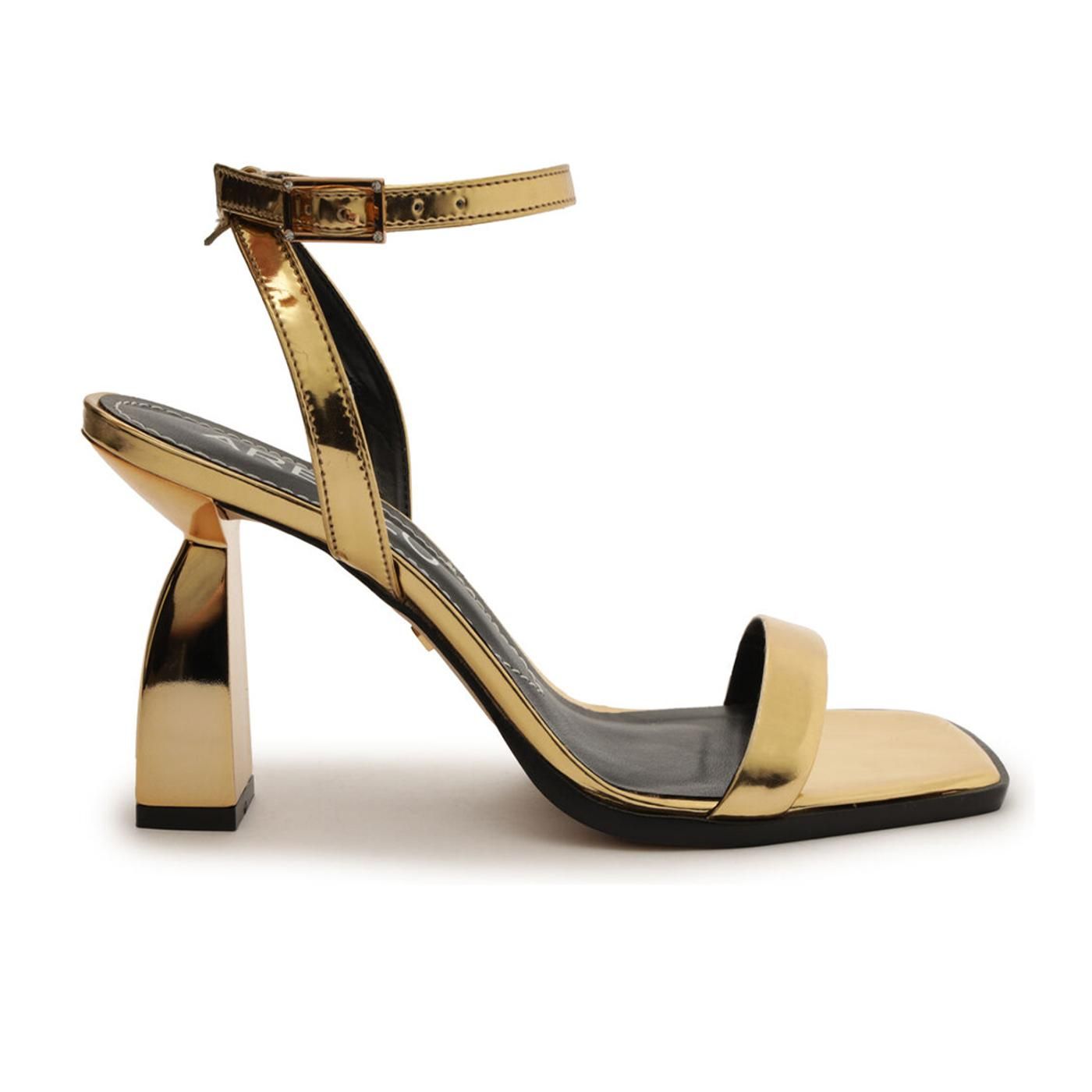 Sandalias tacon medio A1328000010001U x2v - ouro