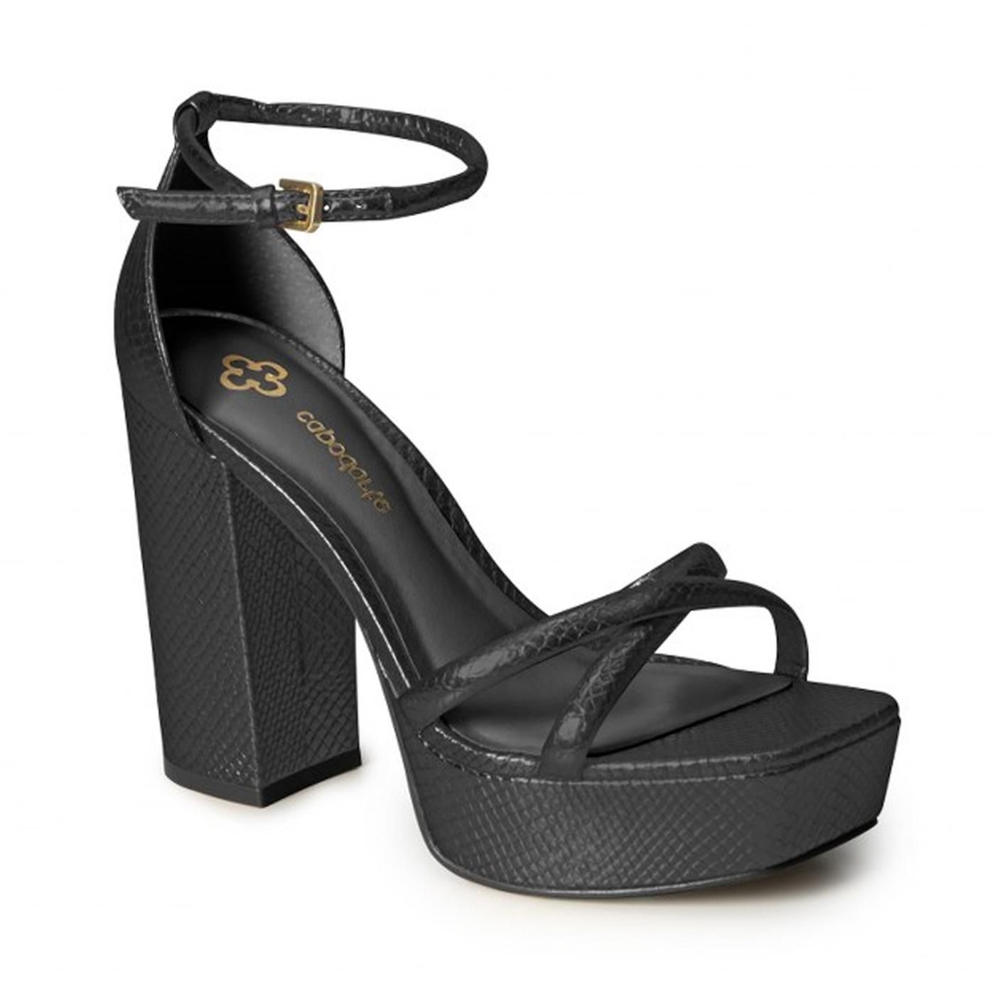 4017303-5 SANDALIA PLATAFORMA preto