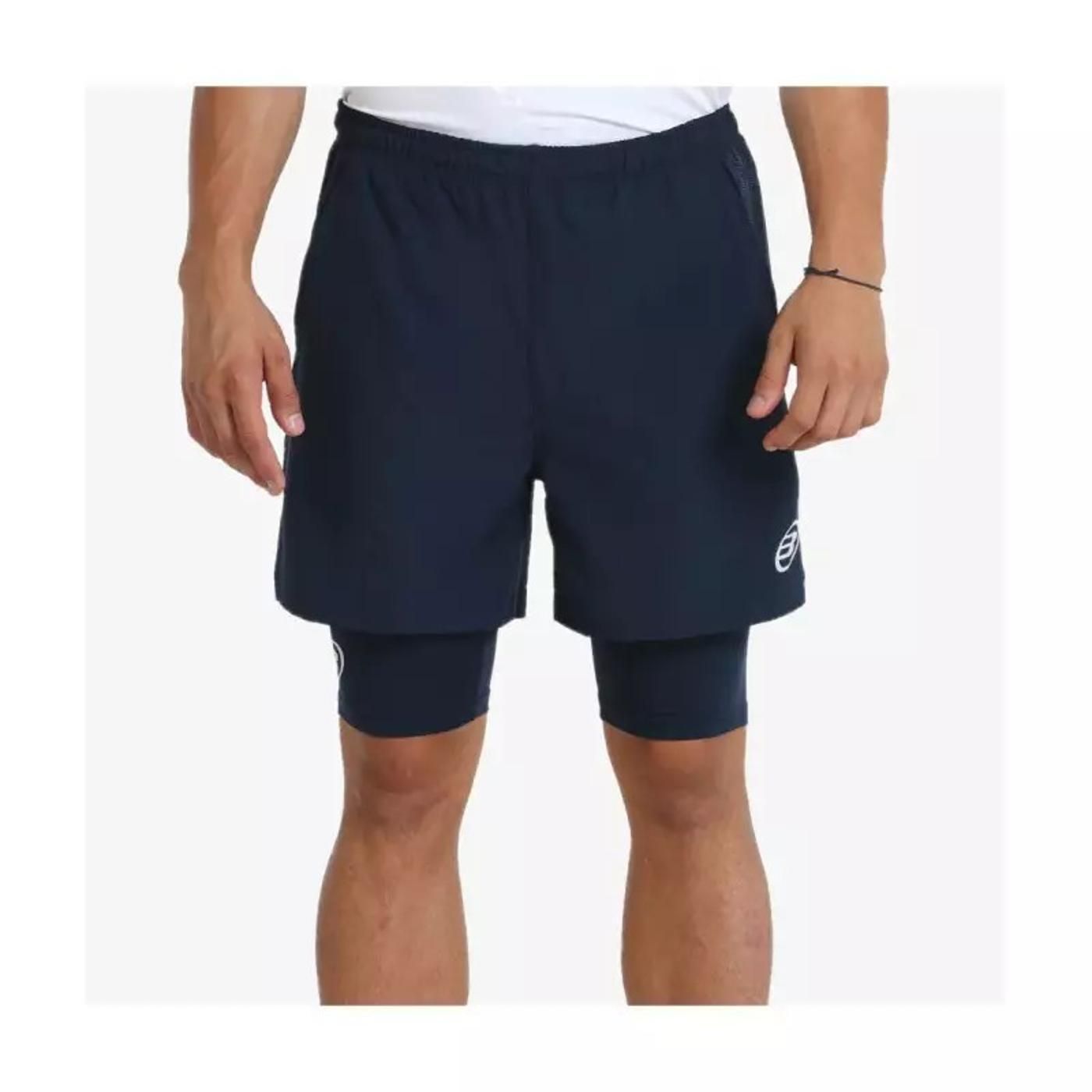 PANTALÓN CORTO BULLPADEL MISIL AZUL 
