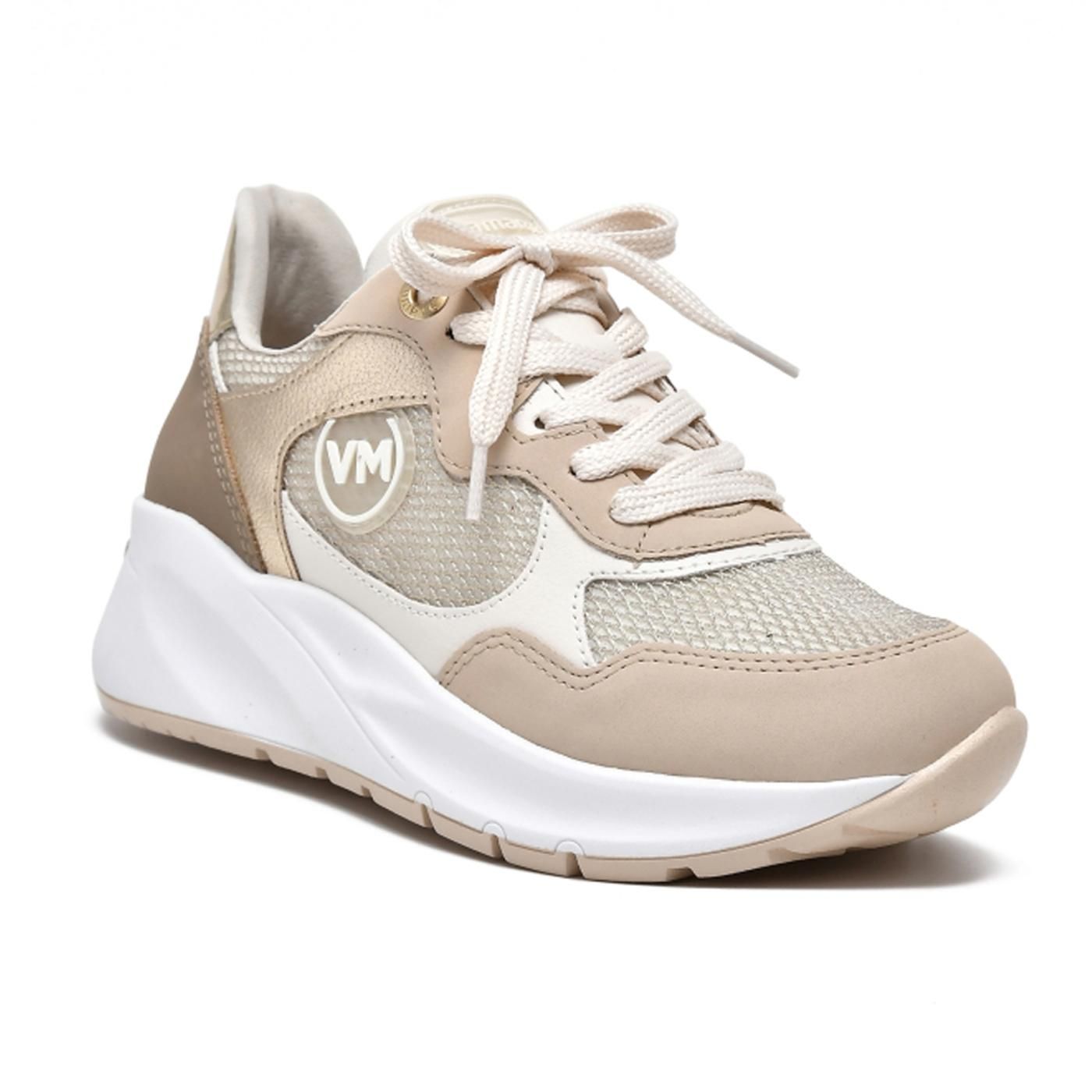 ZAPATILLA CASUAL 23-12706-04 beige/gold