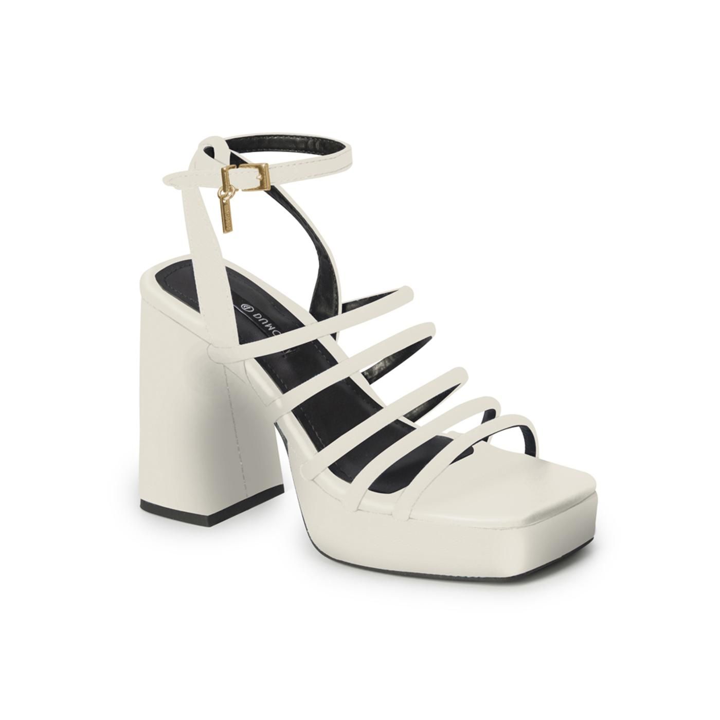 4118207-7 SANDALIA TACON off white