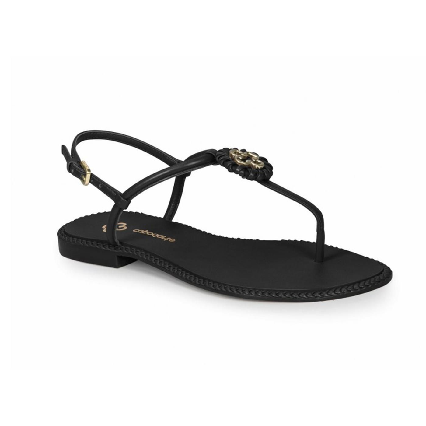 4017078-4 SANDALIA BAJA preto