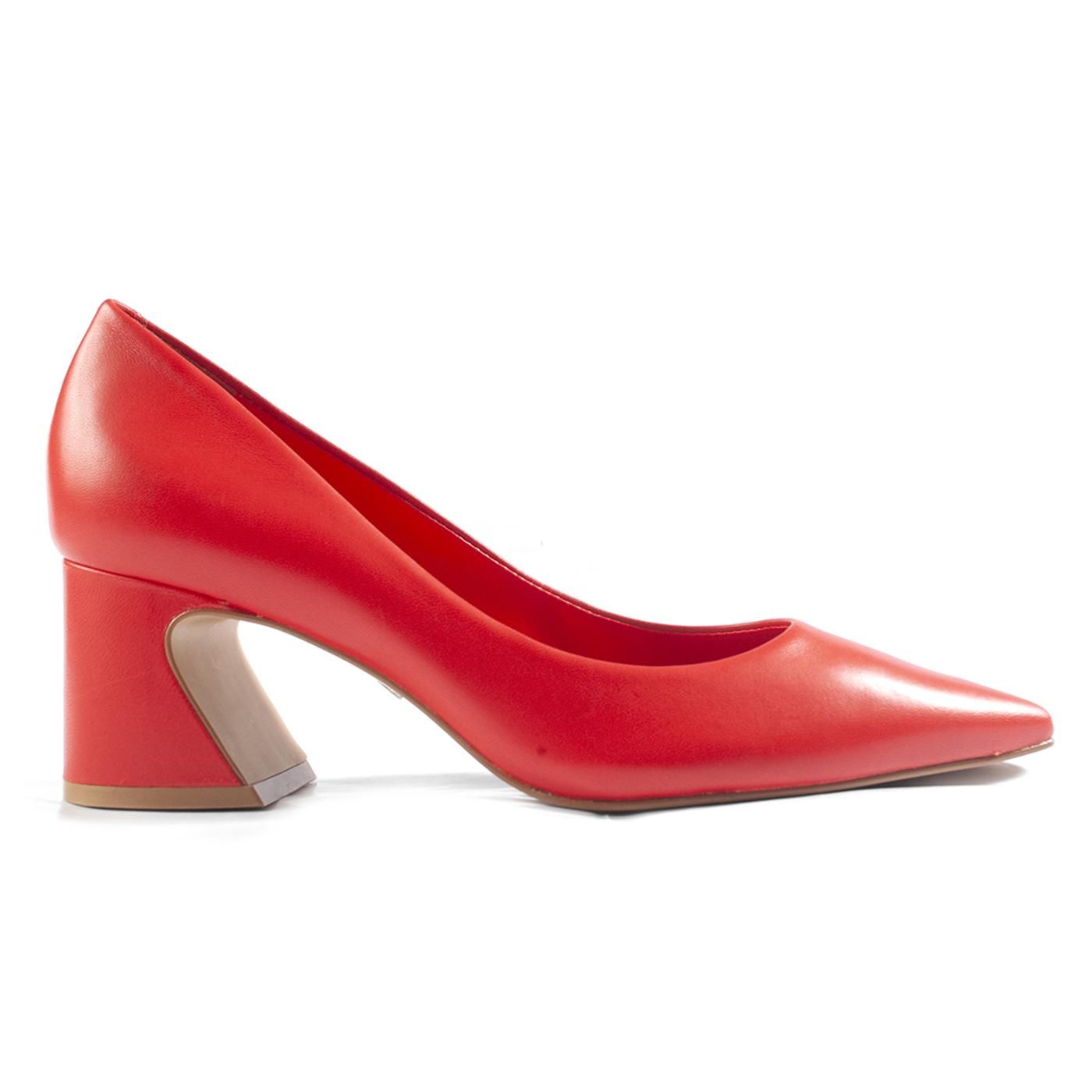 Zapato de punta 721001 mestiço vermelho carrano
