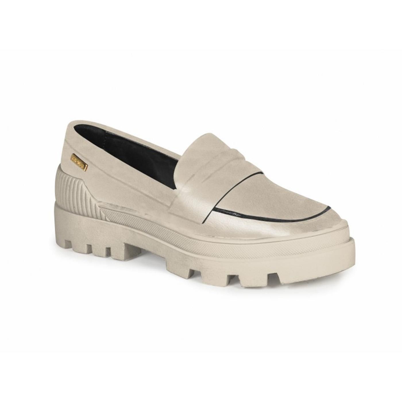 4117633 MOCASIN PLATAFORMA ivory(sola ivory)