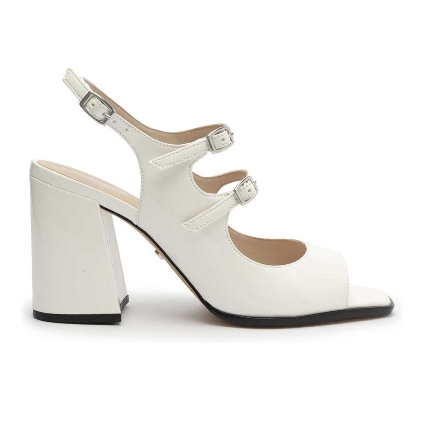 Sandalia tacon A1192300070001U x267l - white salt