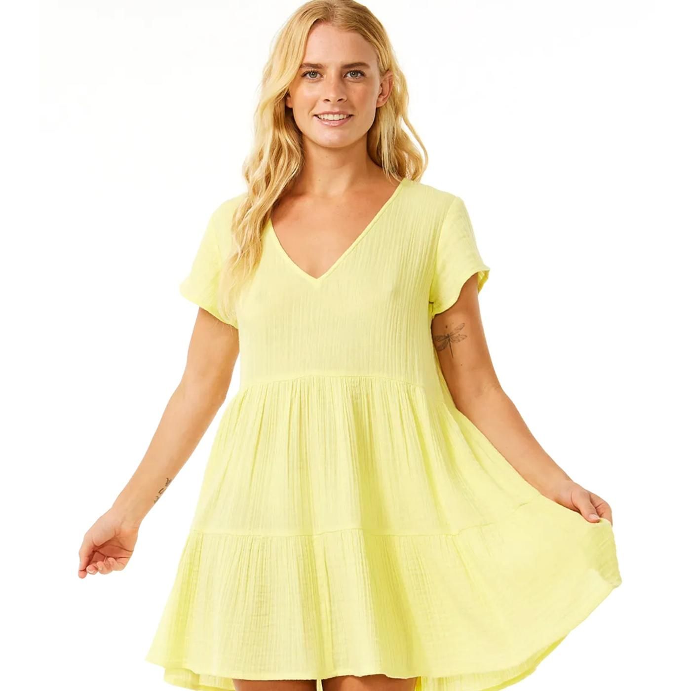 VESTIDO PREMIUM SURF bright yellow