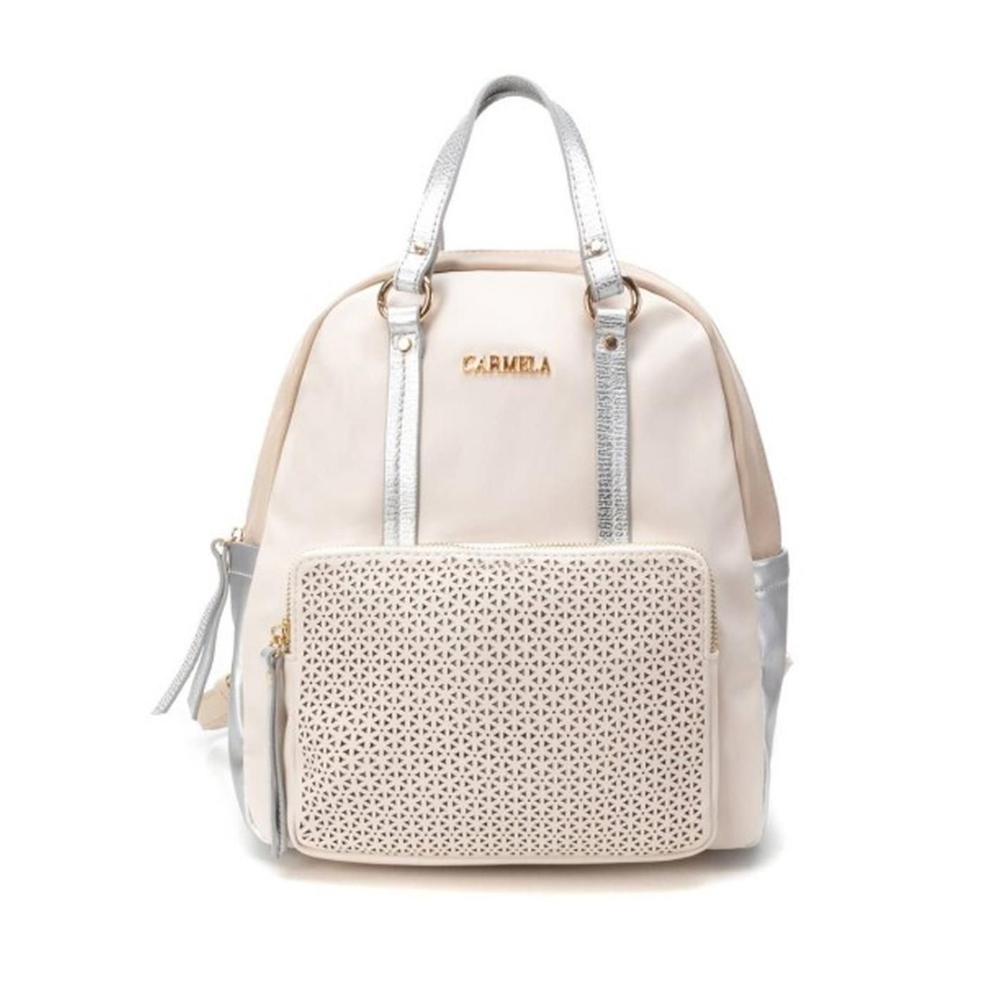 BOLSO PIEL 186153 plata