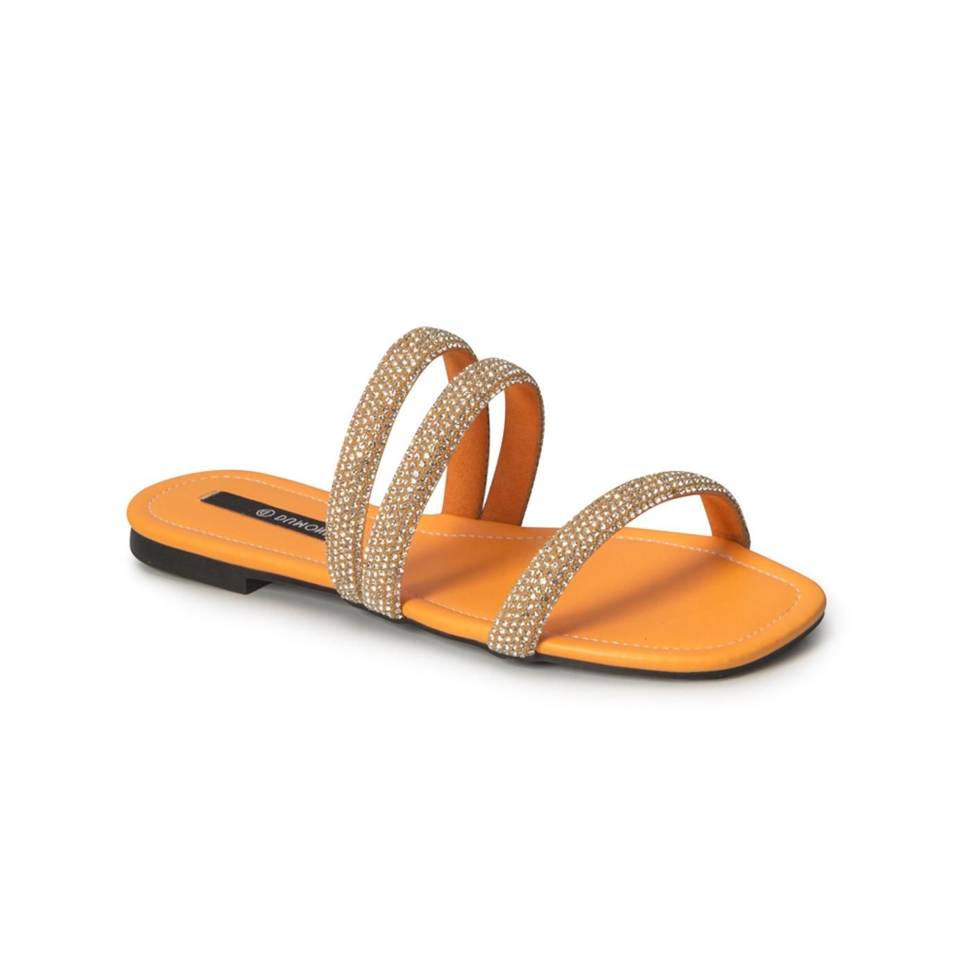 4118274-3 SANDALIA BAJA laranja eletric