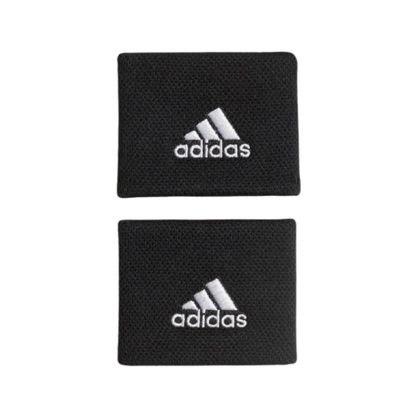 MUÑEQUERA PEQUEÑA ADIDAS TENNIS NEGRO BLANCO 