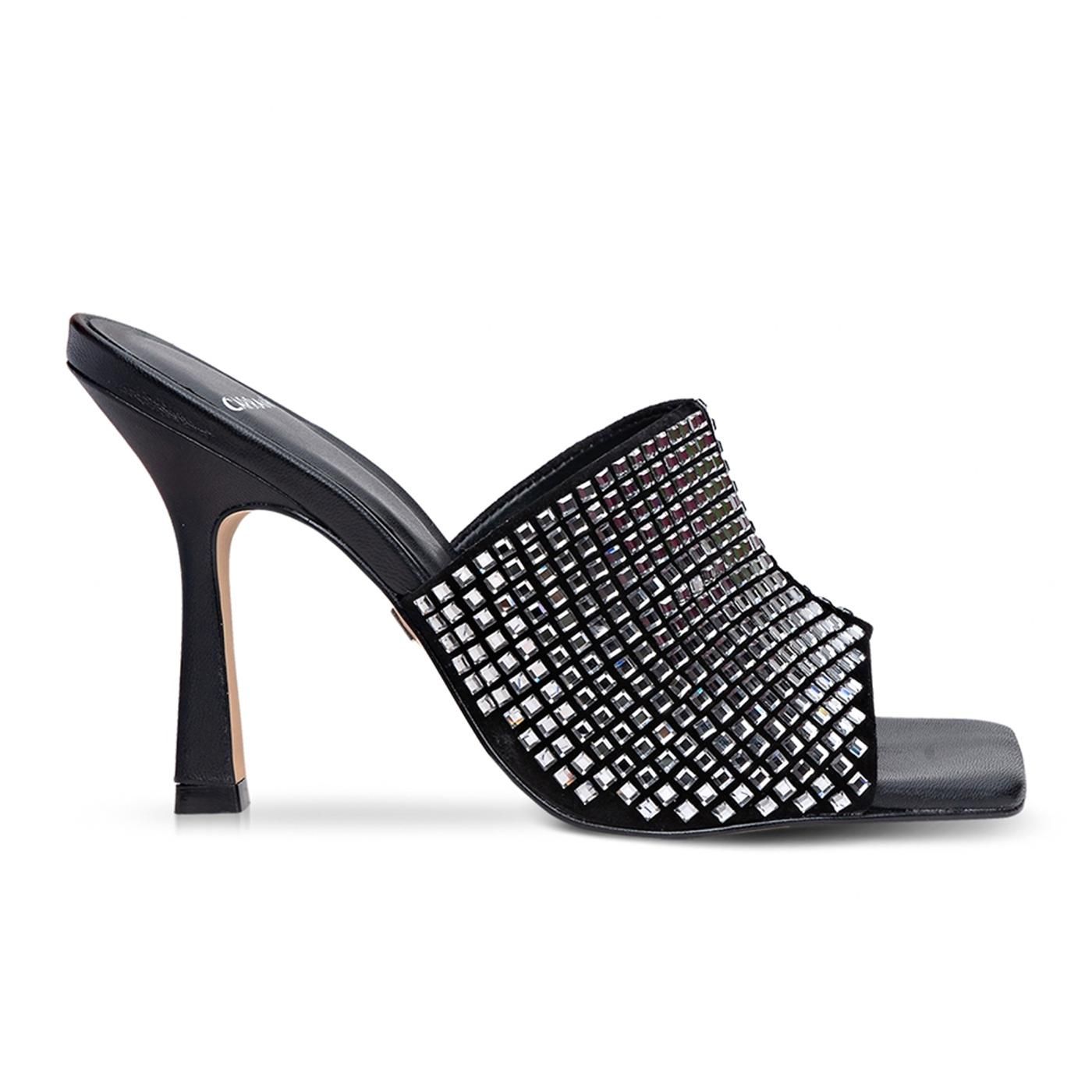 274039 ZUECO TACON suede/mestiço black