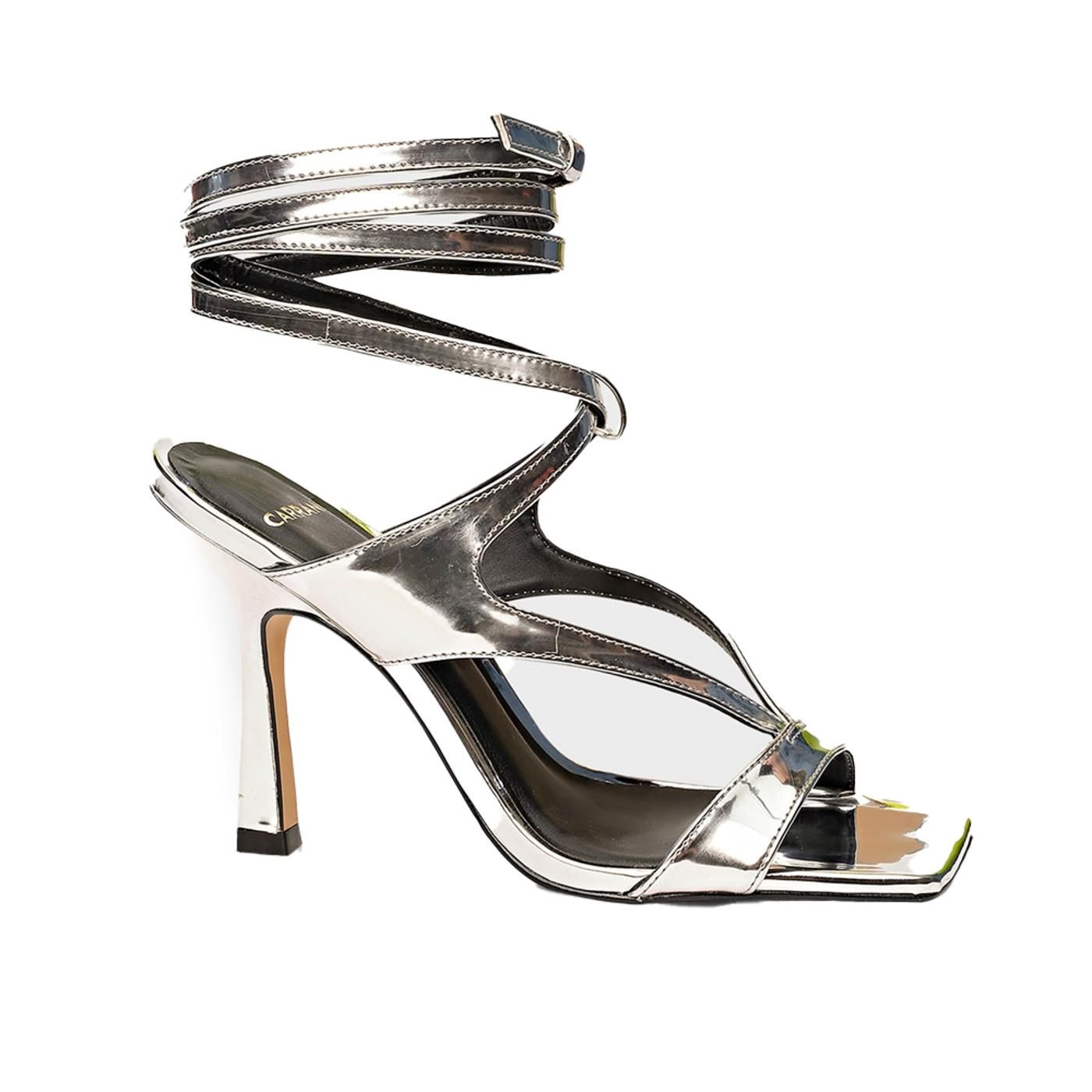 274040 SANDALIA TACON spechio glam silver