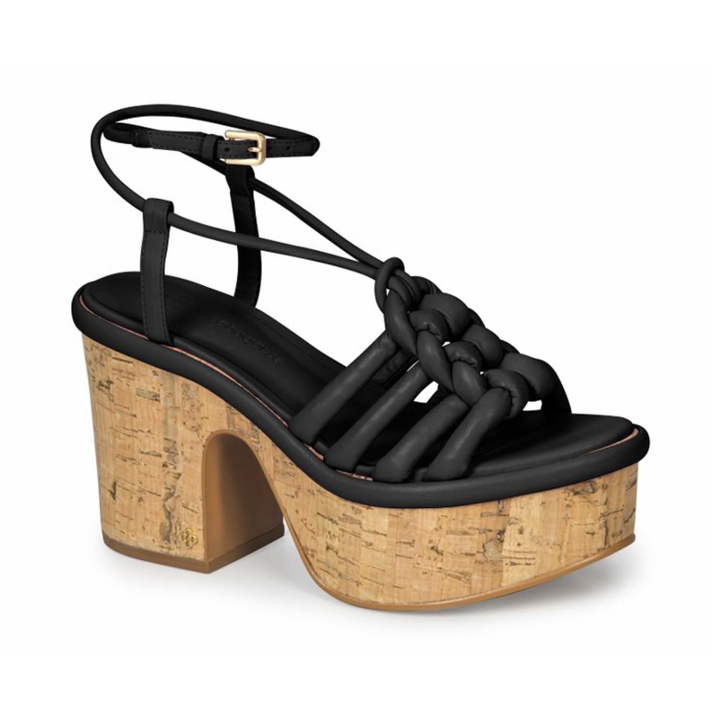 4017128-4 SANDALIA PLATAFORMA preto