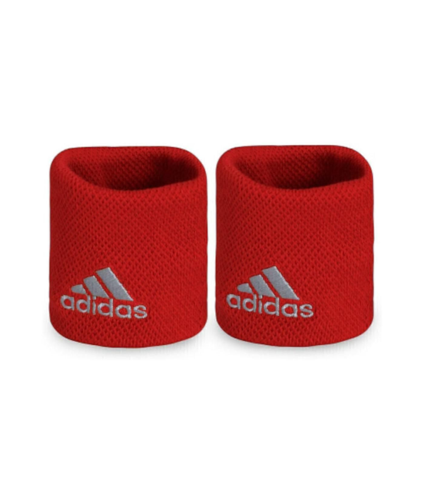 PAR MUNEQUERAS ADIDAS ROJO GRIS 