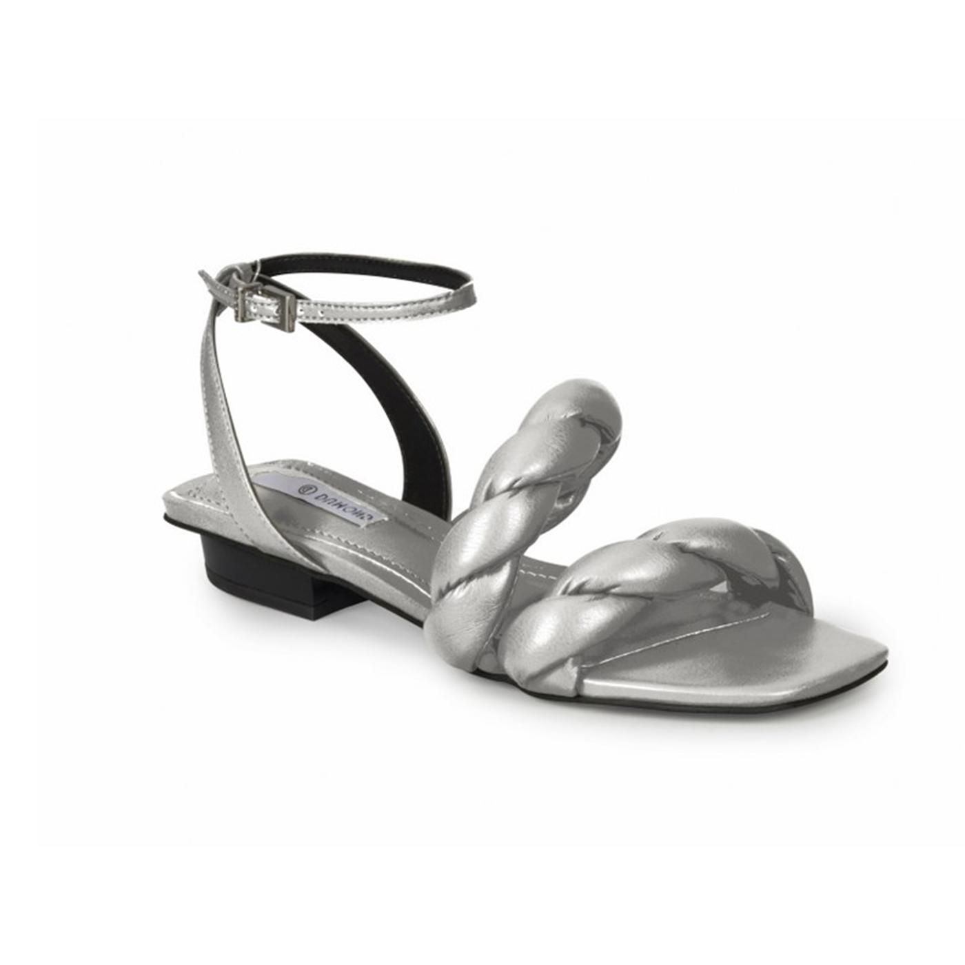 4117858 SANDALIA BAJA prata