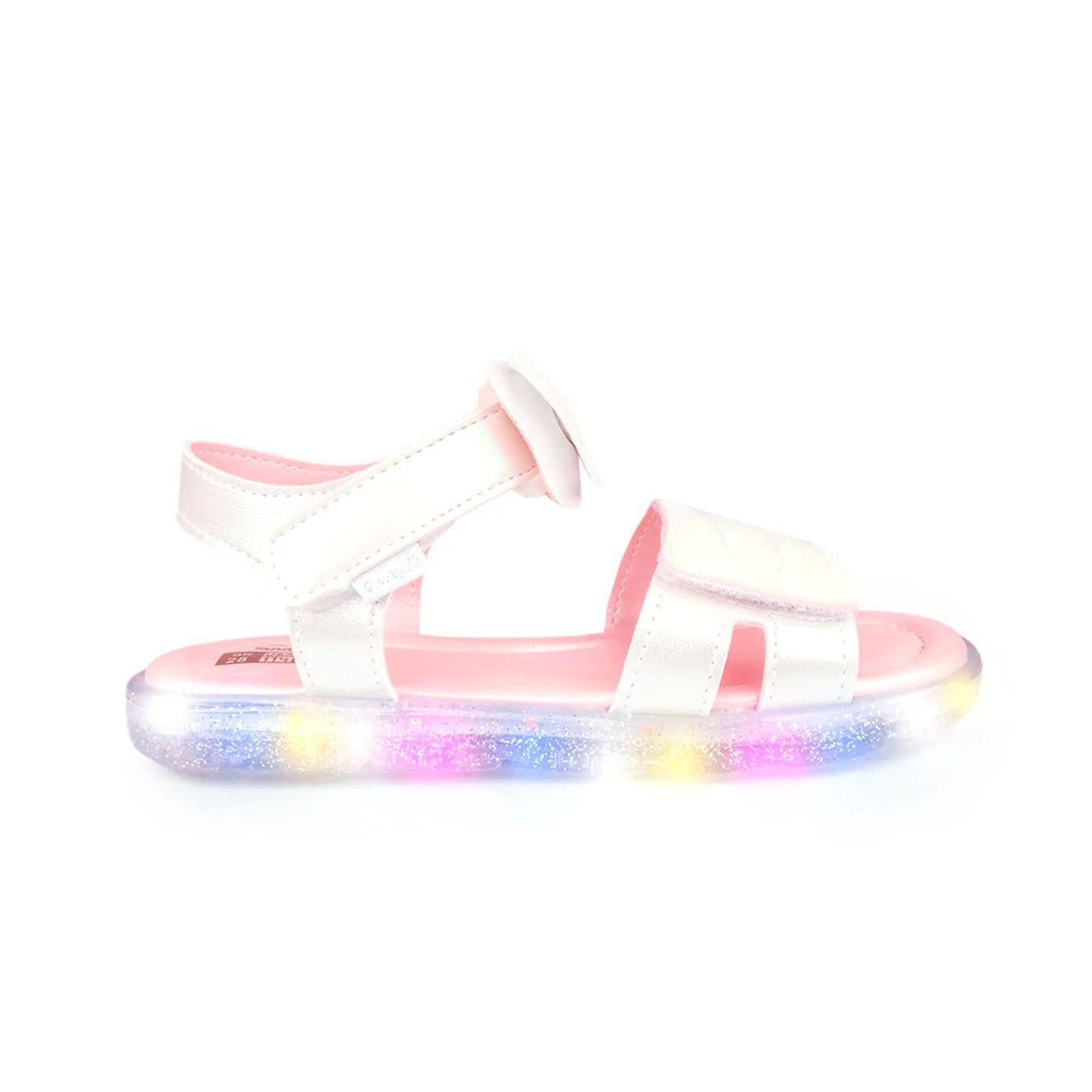 SANDALIA 697.047.000 blanco/rosado