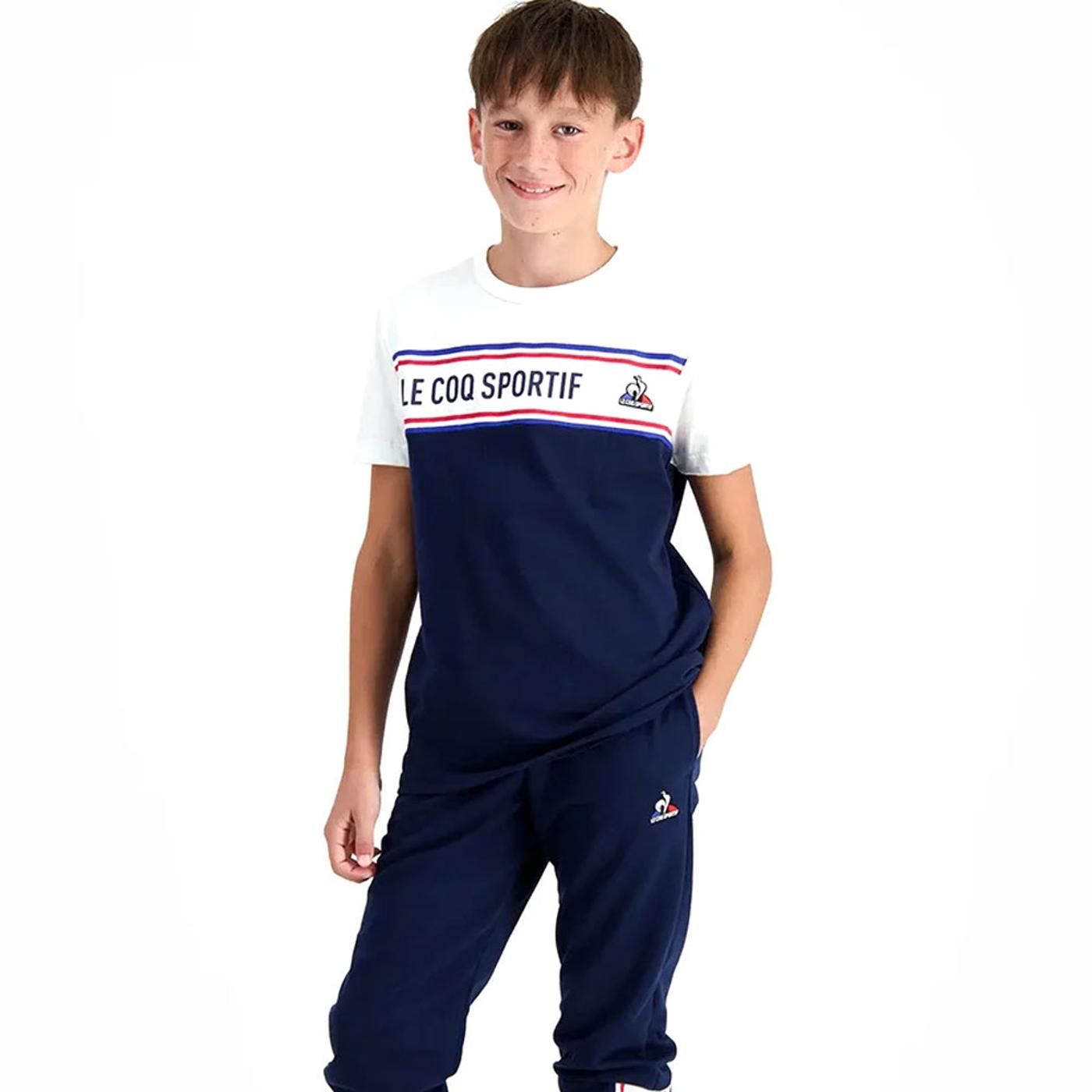TRI Tee SS N°2 Enfant bleu nuit/new optical white