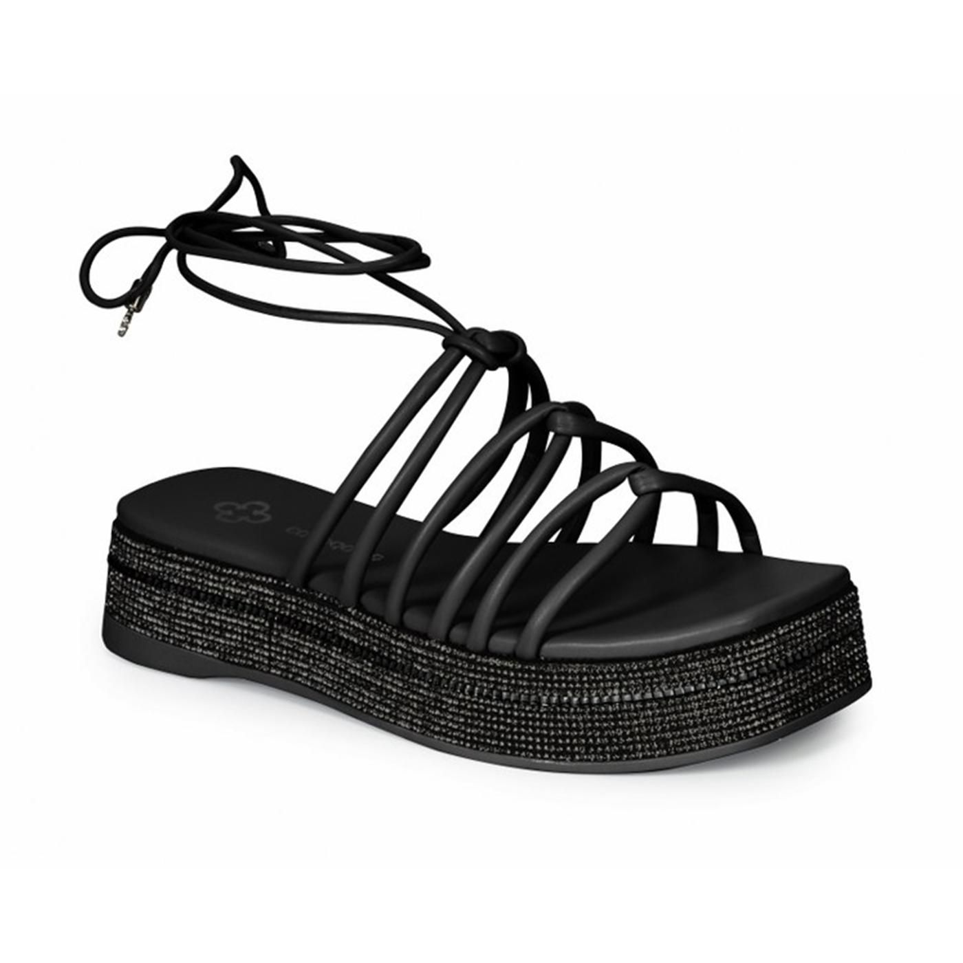 4017030-4 SANDALIA PLATAFORMA preto
