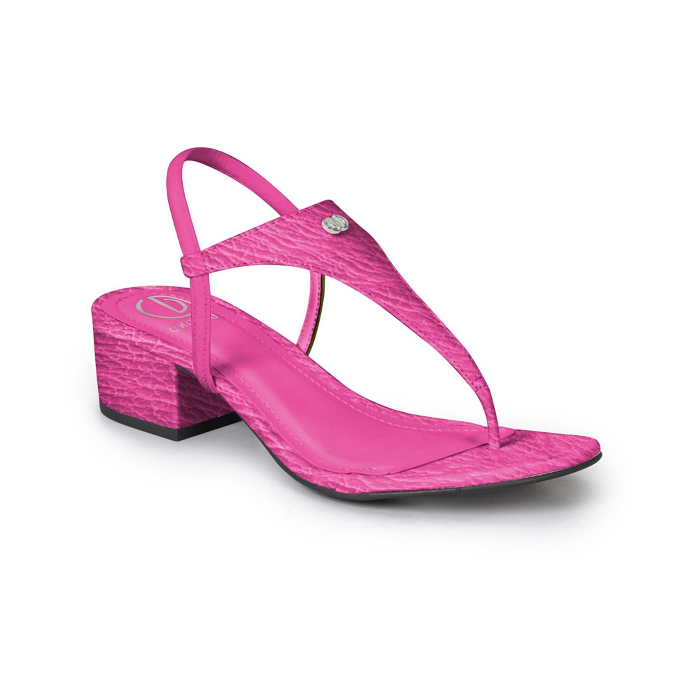 4114379-109 SANDALIA TACON rosa eletric